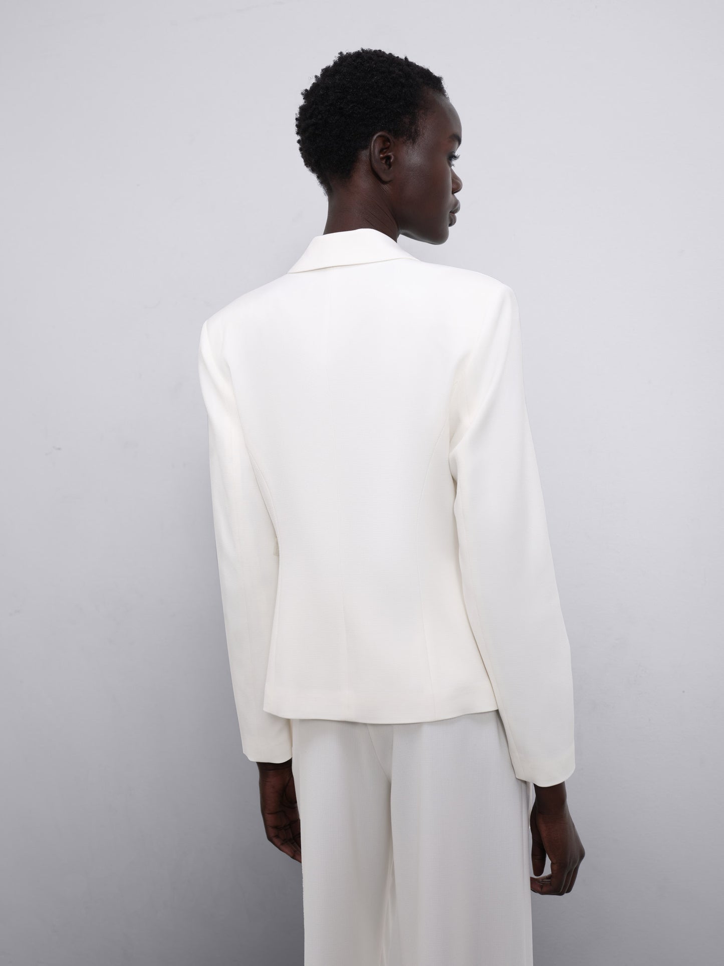 Nore Single-Pocket Asymmetric Wrap Blazer