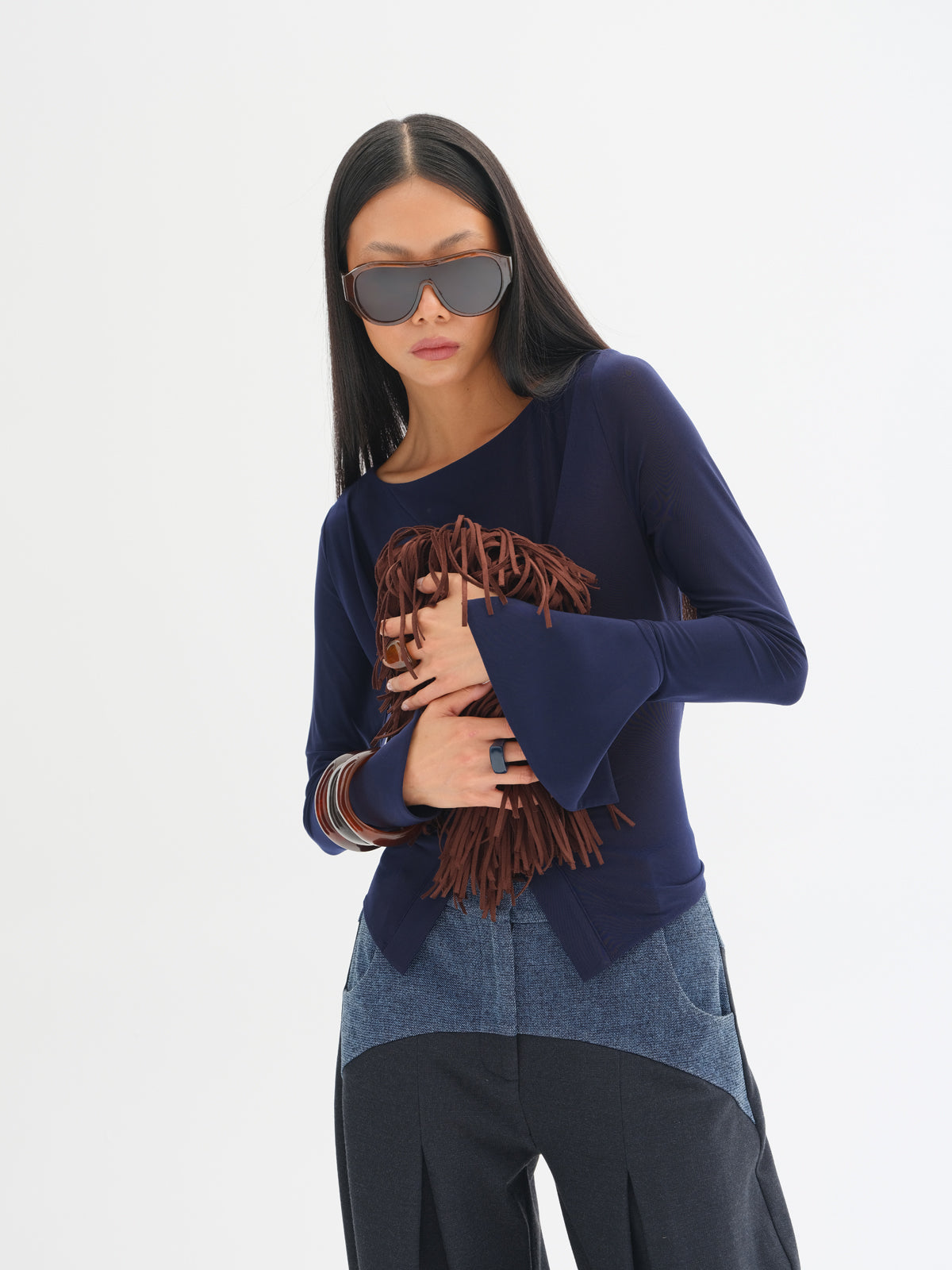 Sabine Button-Detail Top