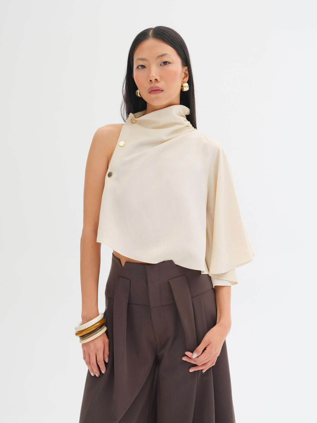 Mara Button-Detail Top
