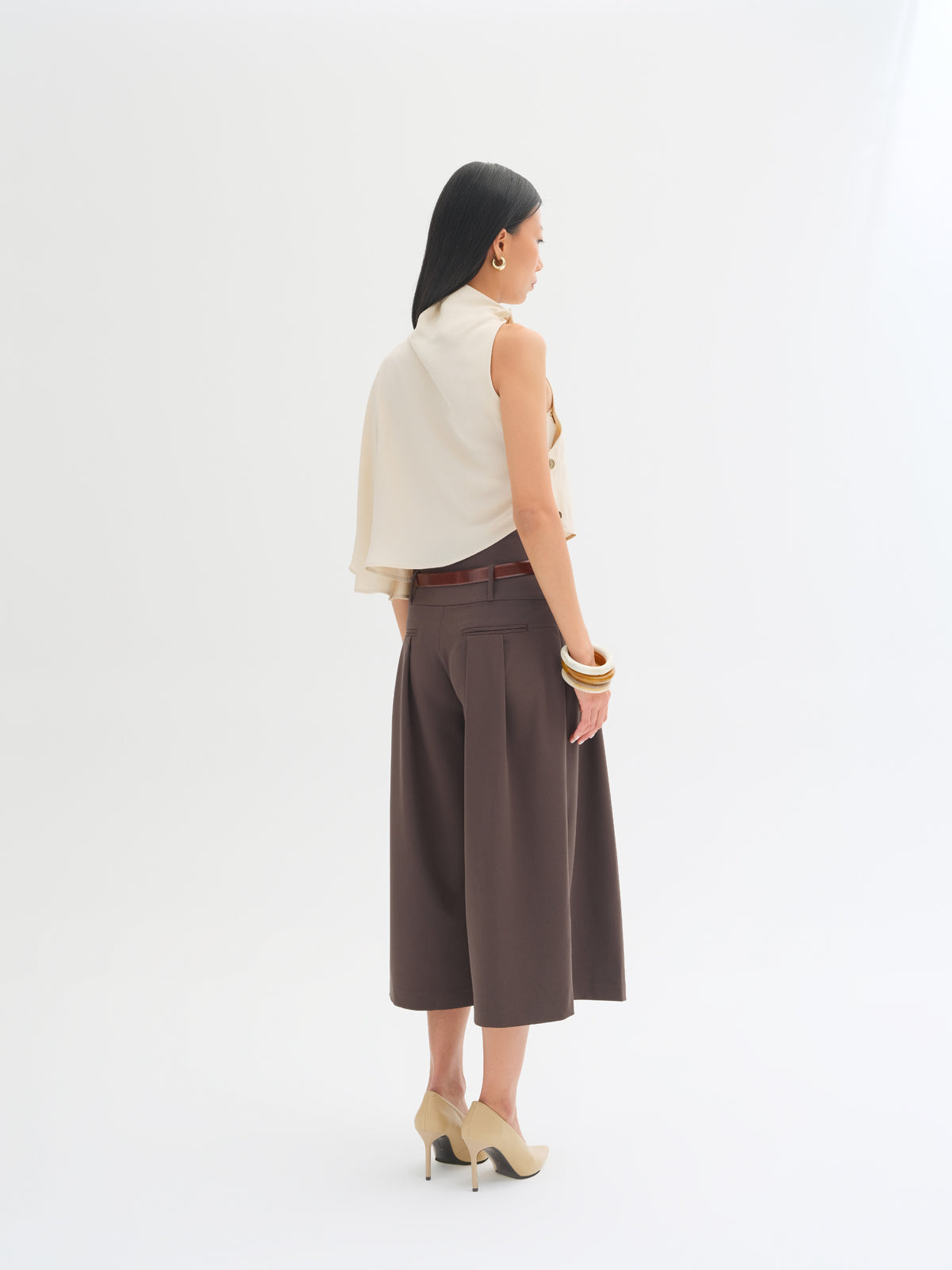 Simone Belt-Detail Bermuda Shorts