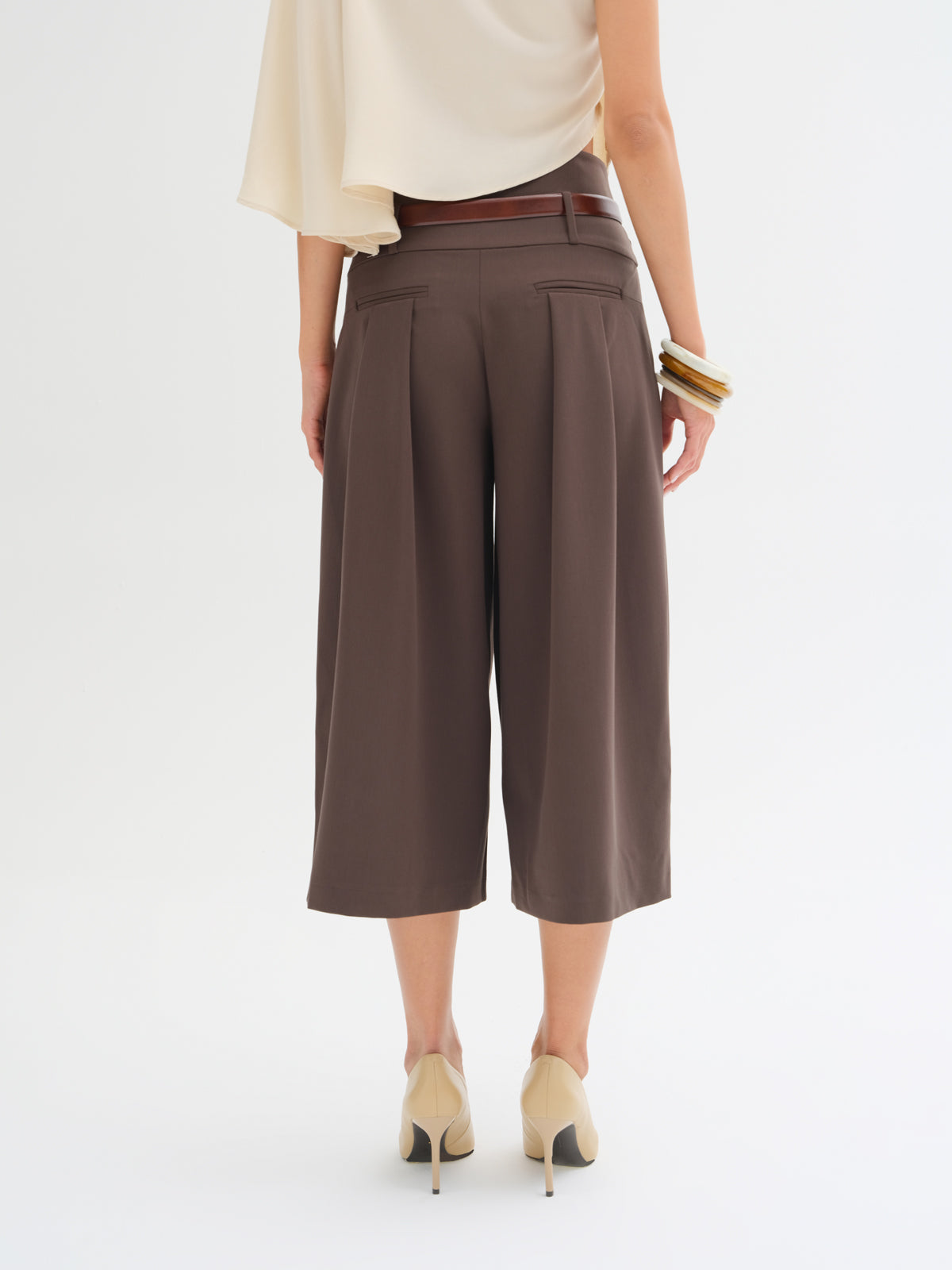 Simone Belt-Detail Bermuda Shorts