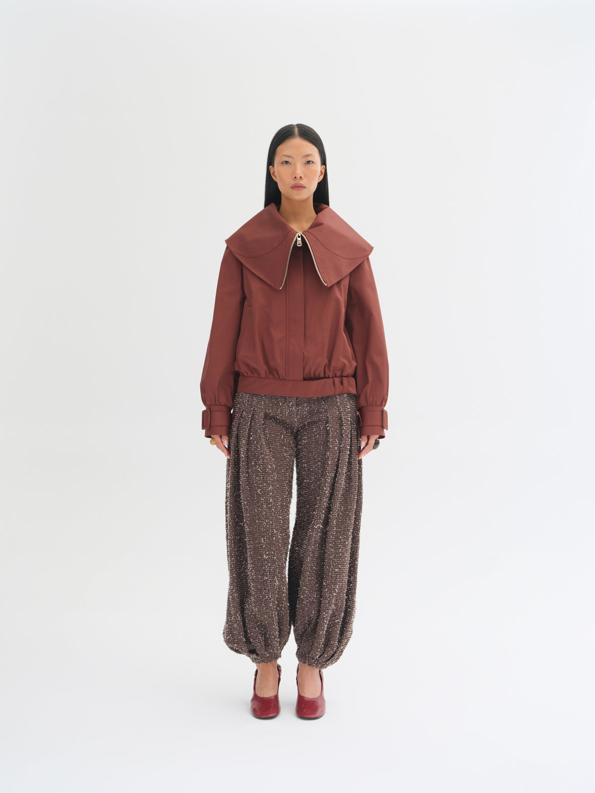Alira Cape-Collar Jacket