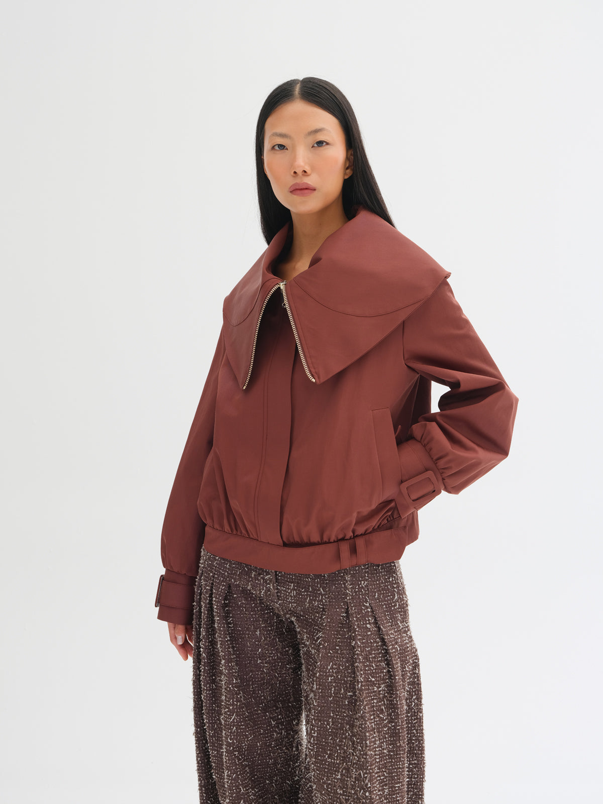 Alira Cape-Collar Jacket