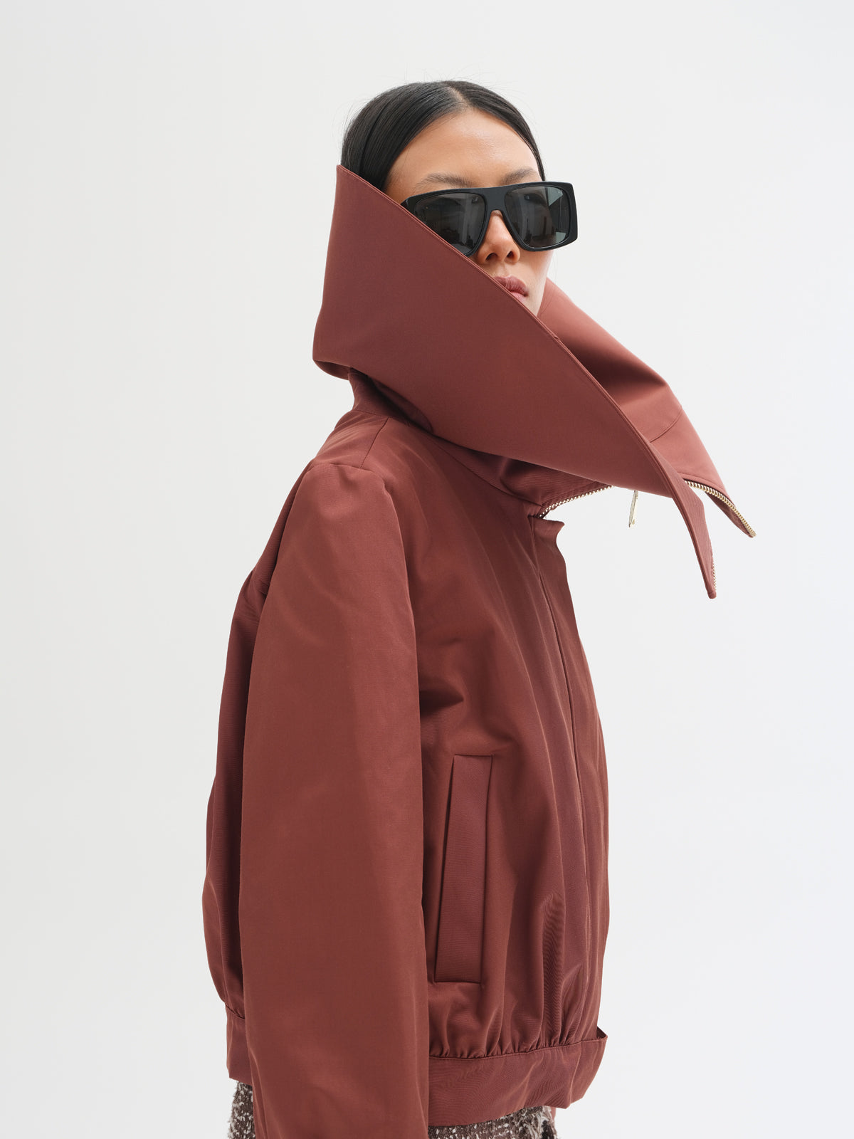 Alira Cape-Collar Jacket