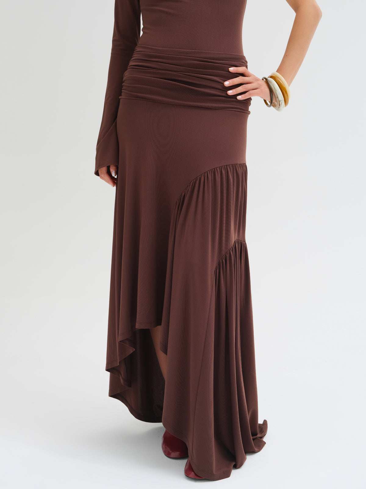 Odelle Ruched Maxi Dress