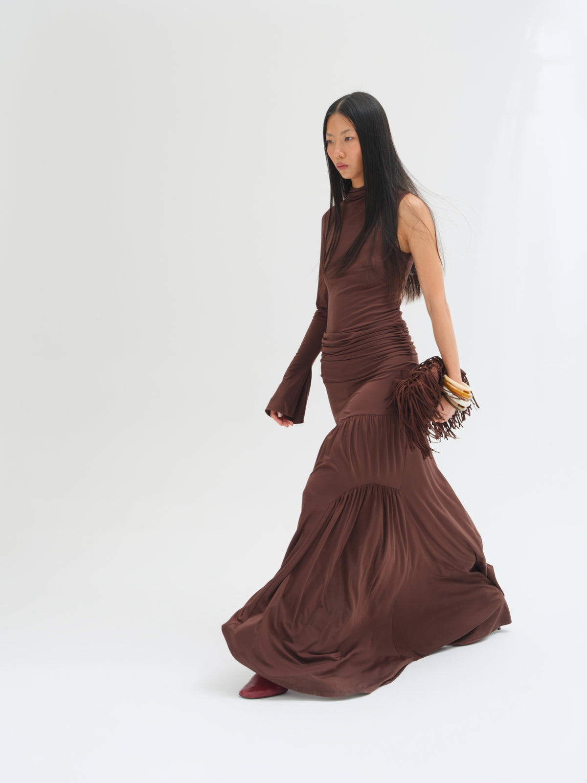 Odelle Ruched Maxi Dress