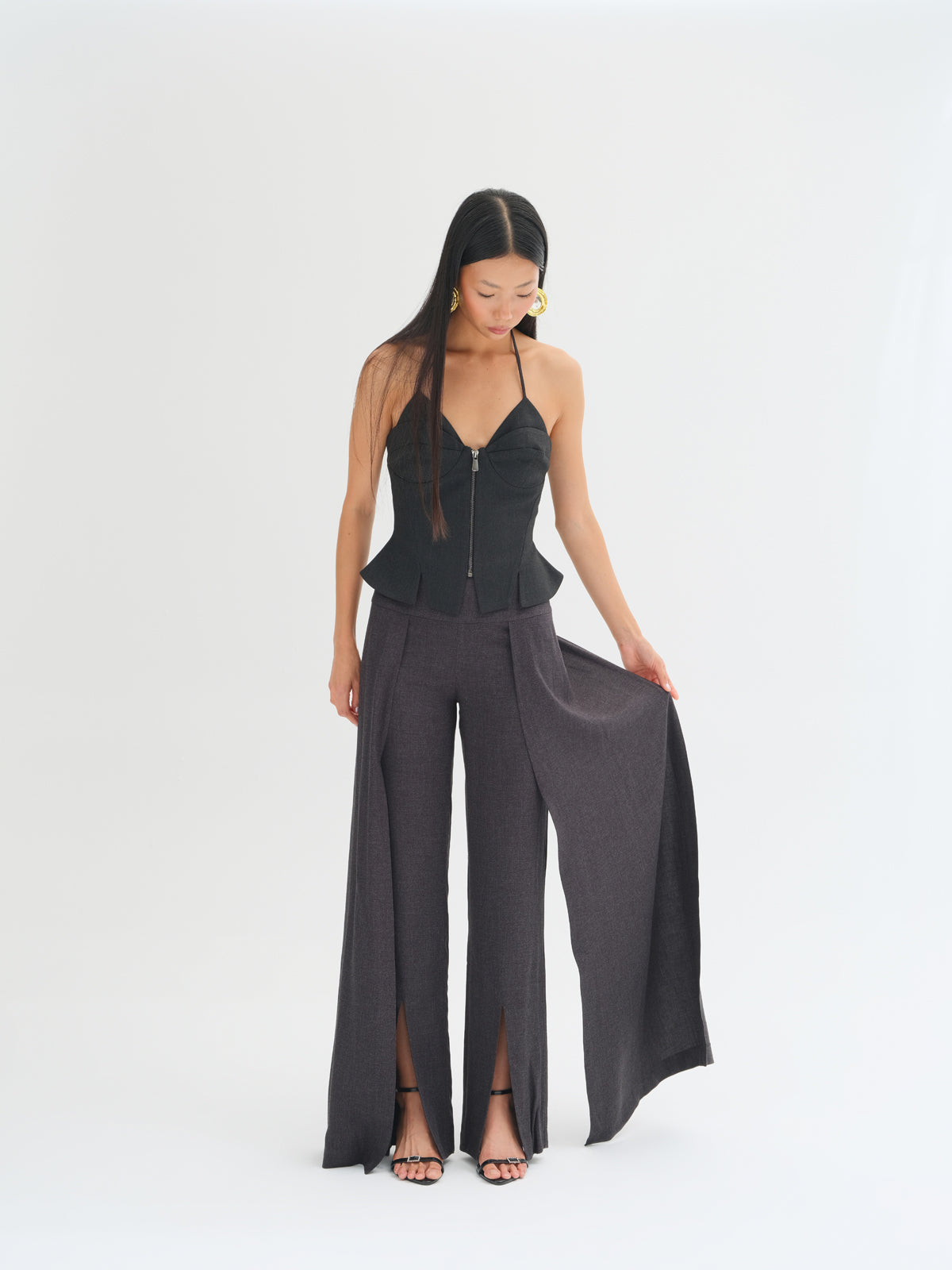 Tiera Katmanlı Geniş Paça Pantolon