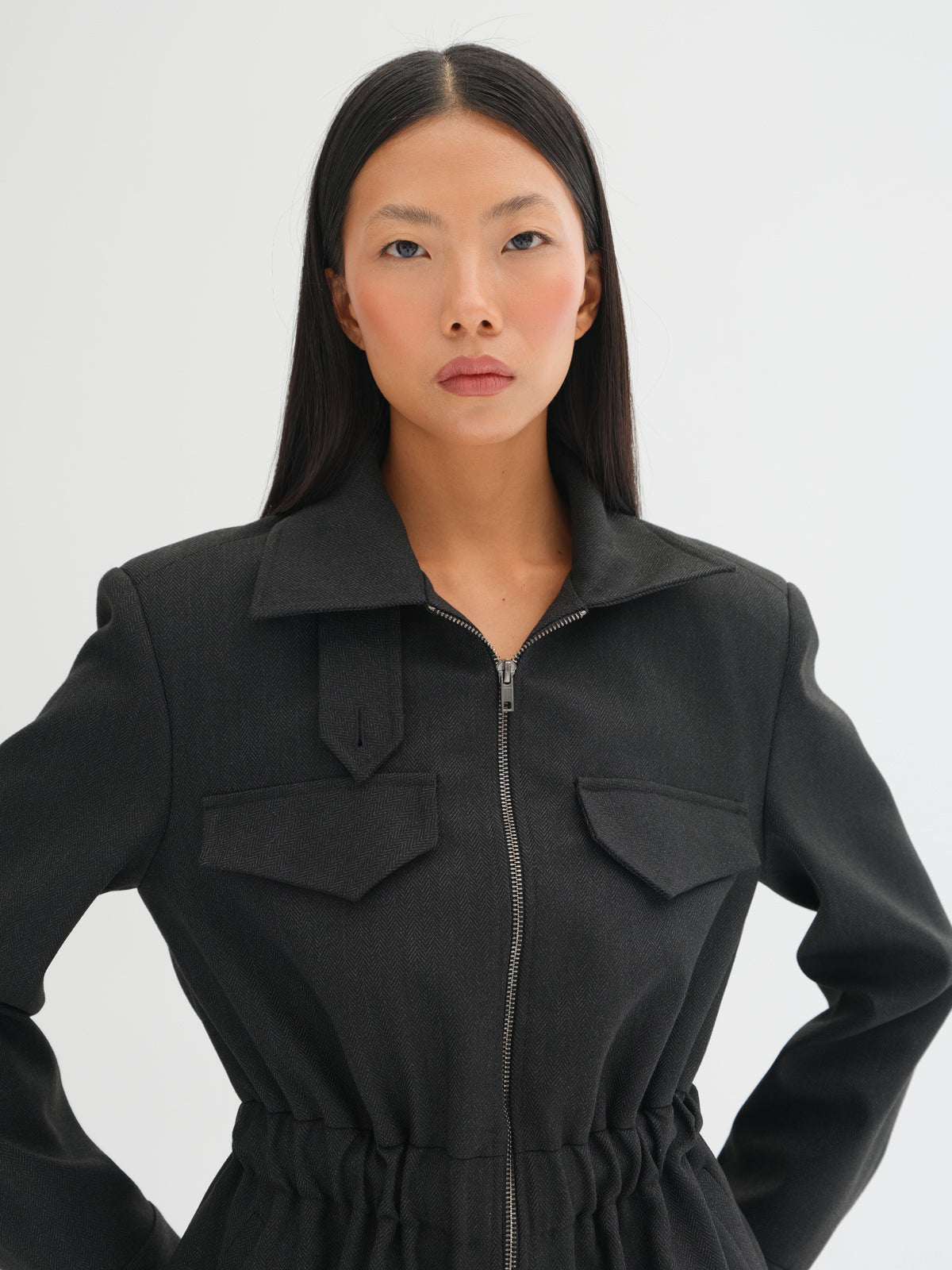 Toren Herringbone Utility Jacket