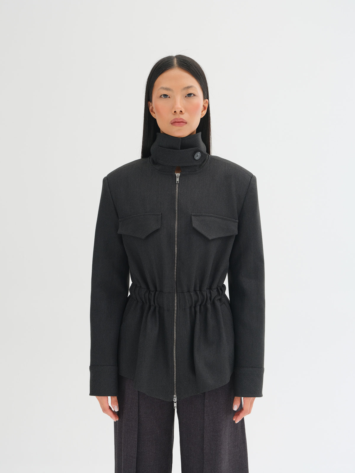 Toren Herringbone Utility Jacket