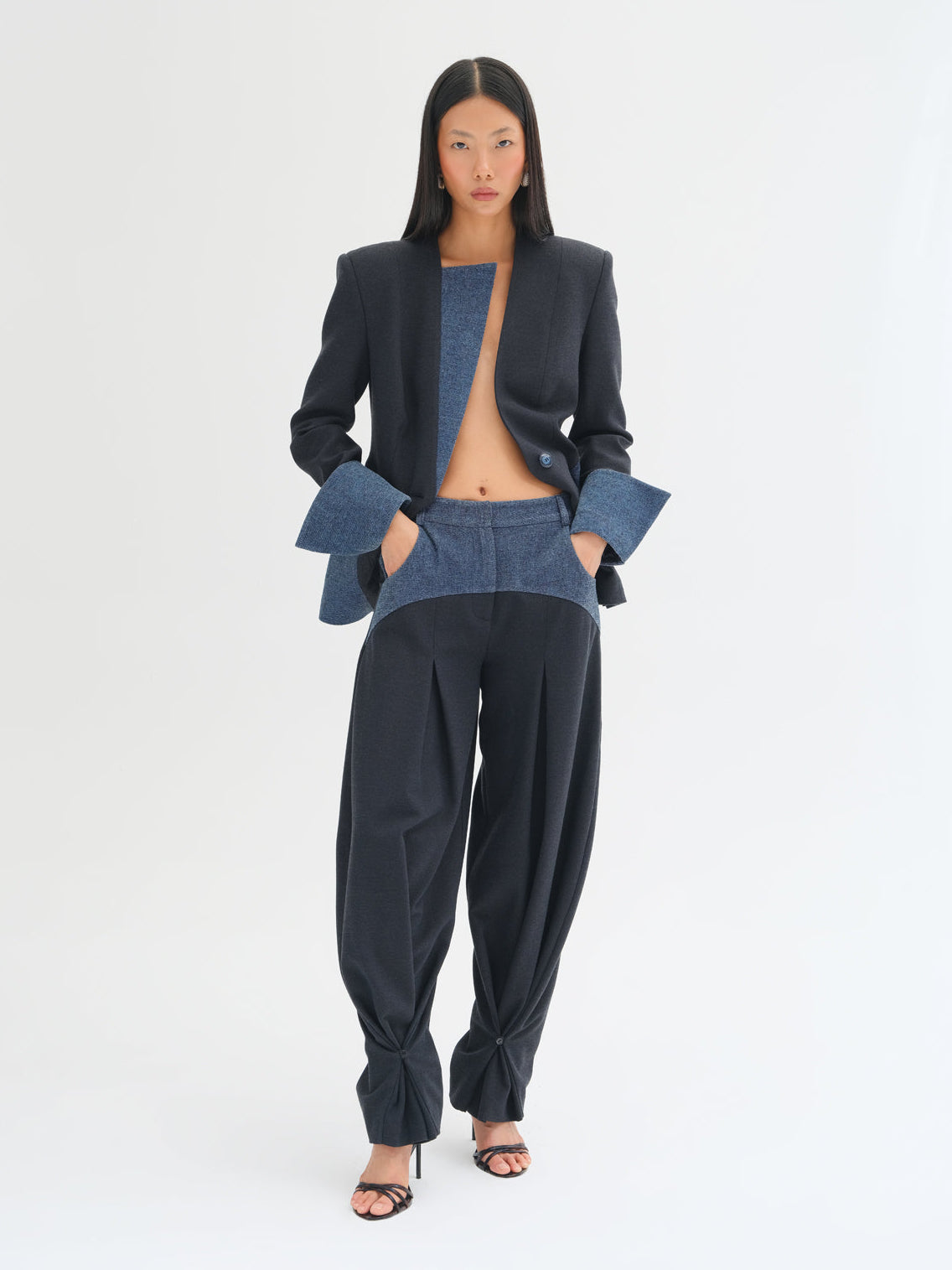 Noa Contrast-Panel Trousers