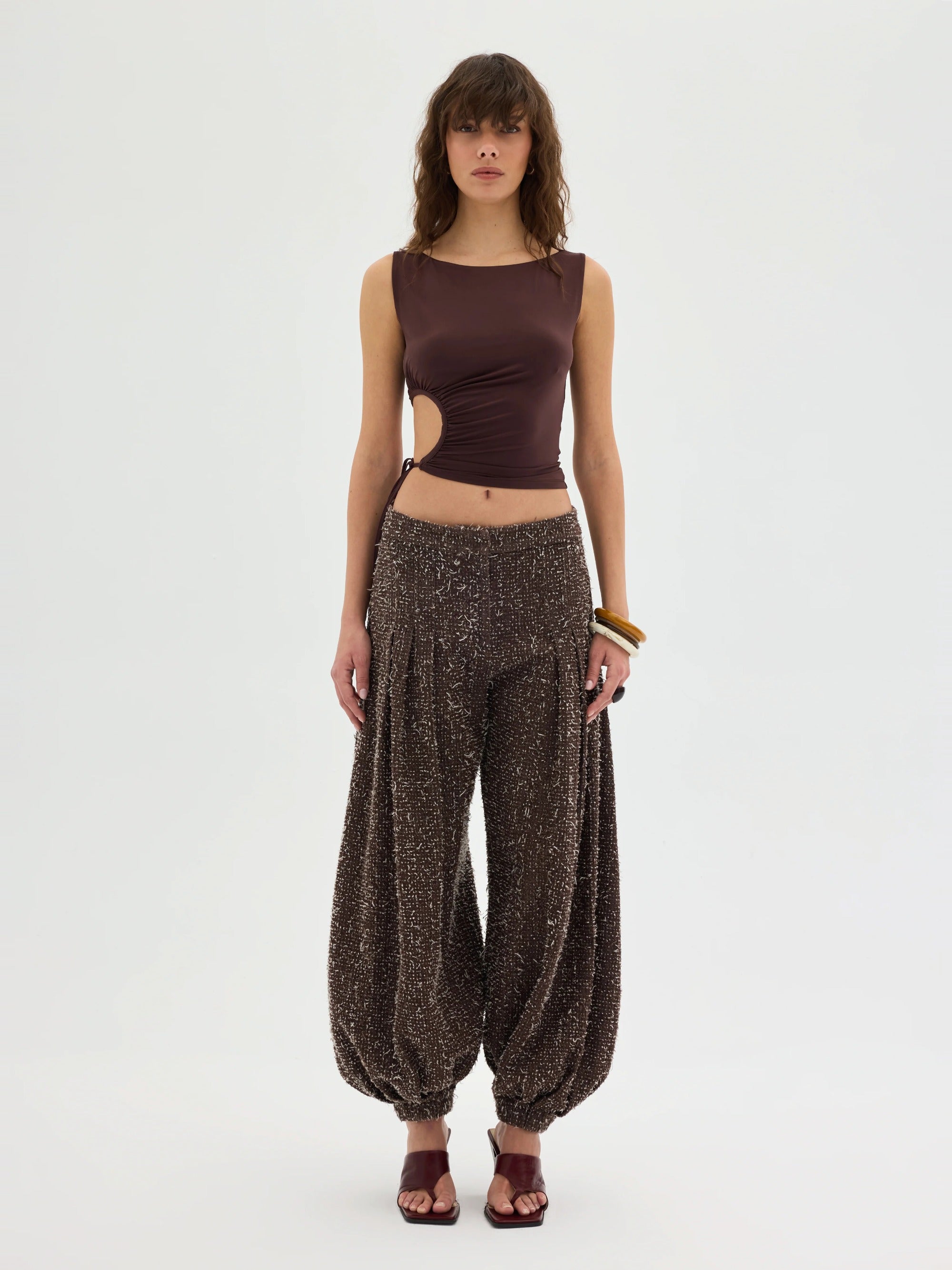 Aster Asymmetric Ruched Jersey Top