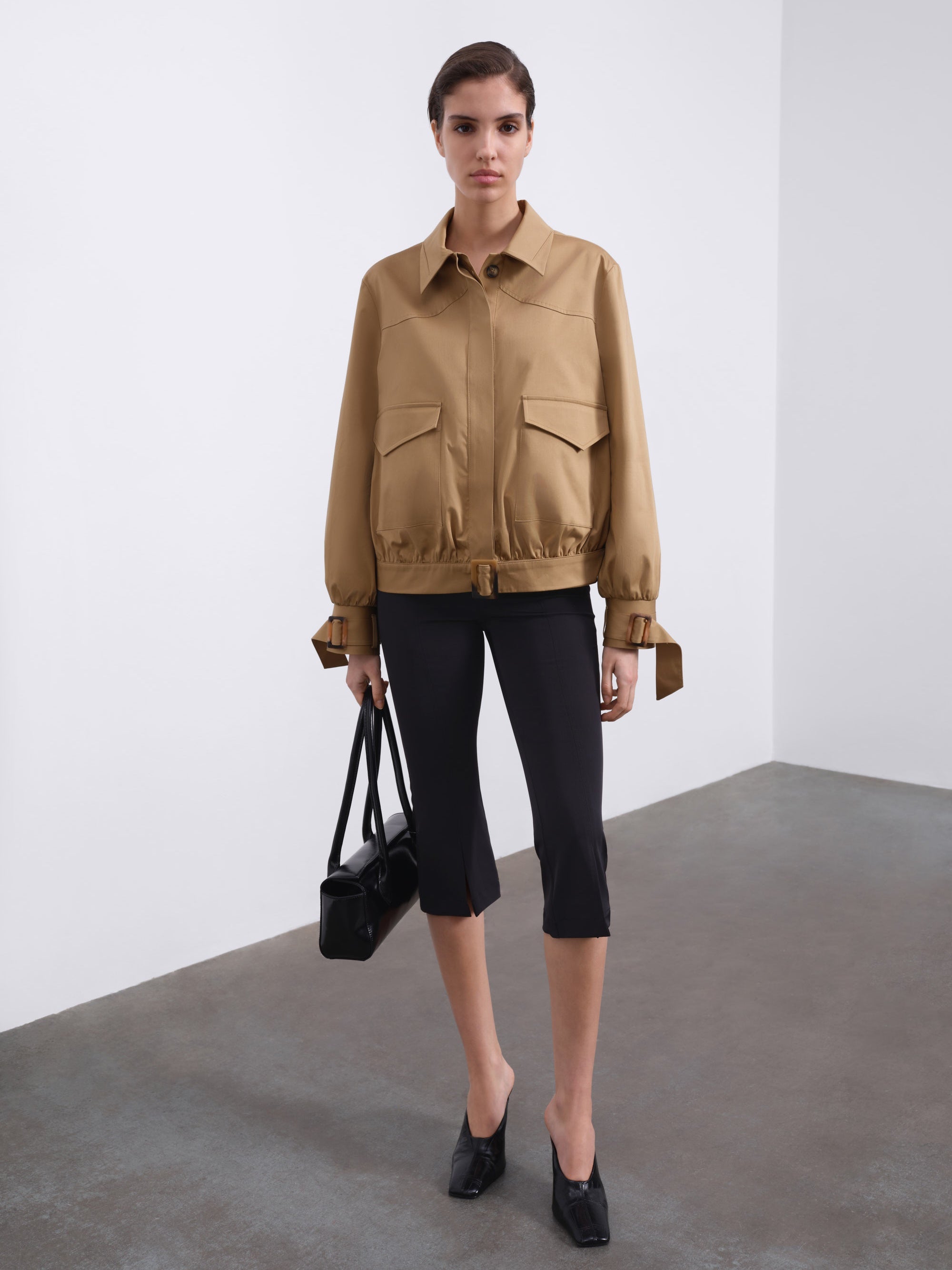 Cael Geometric Pocket Bomber Jacket