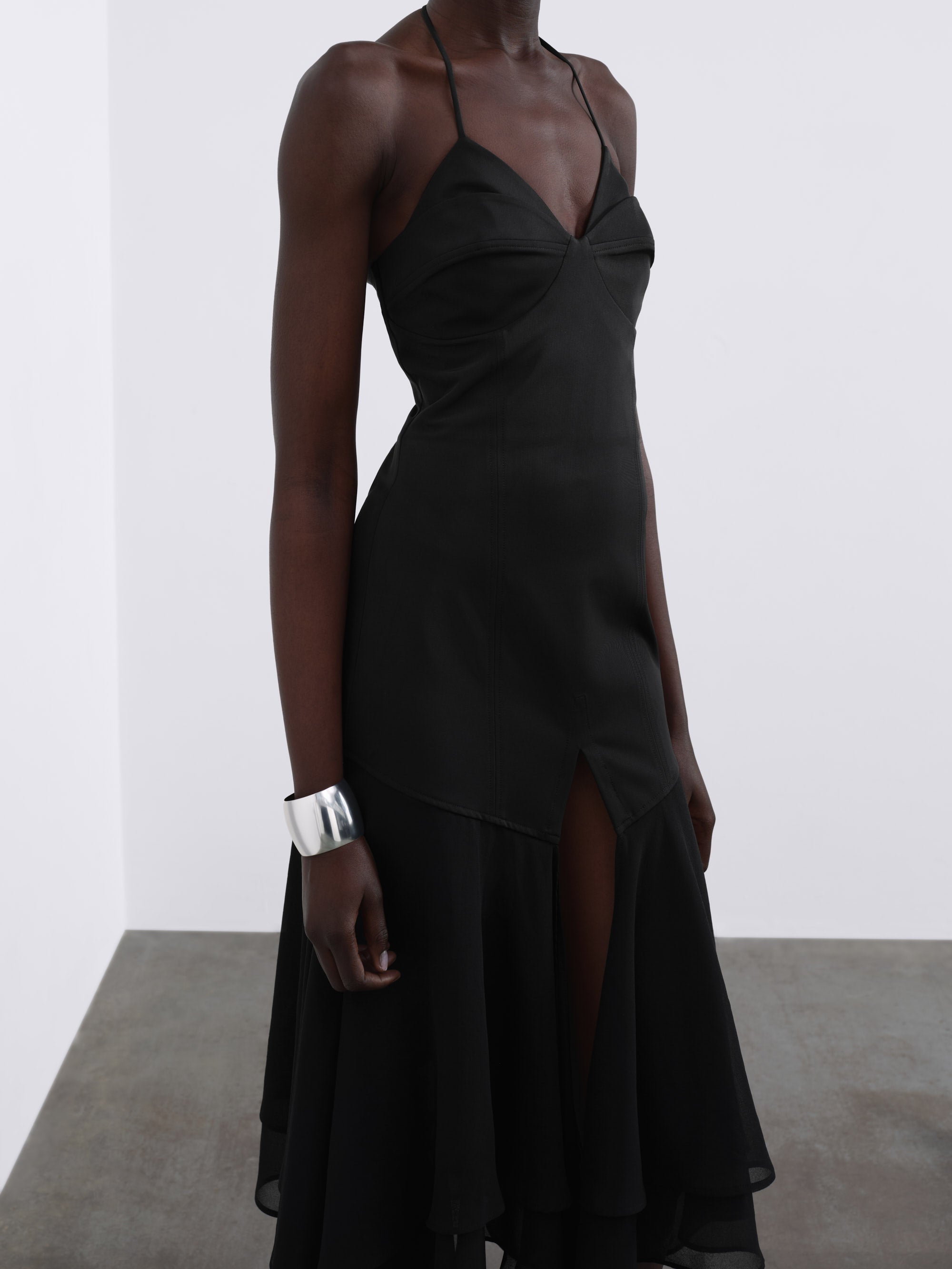 Caliste Handkerchief Hem Corset Dress