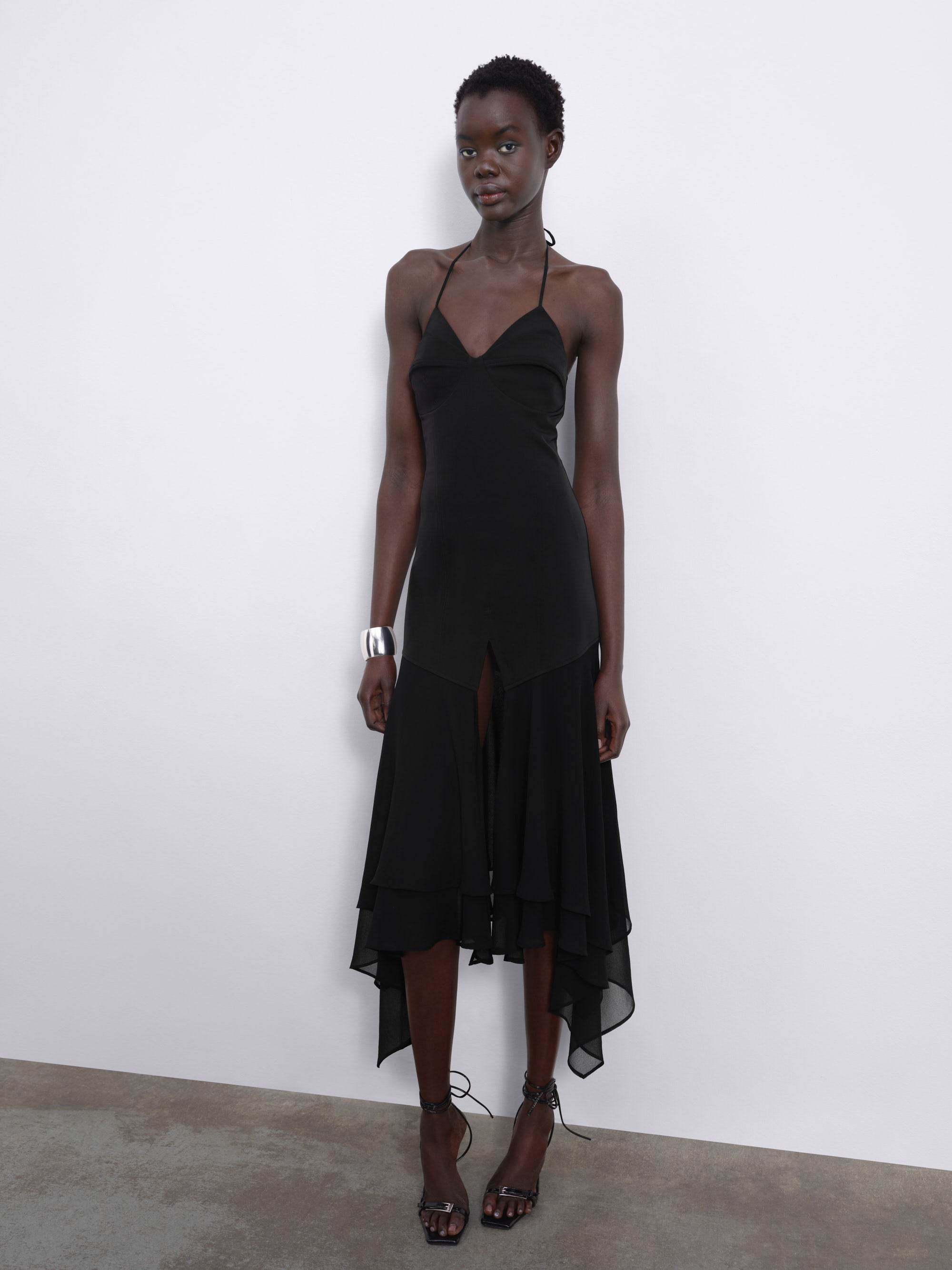 Caliste Handkerchief Hem Corset Dress