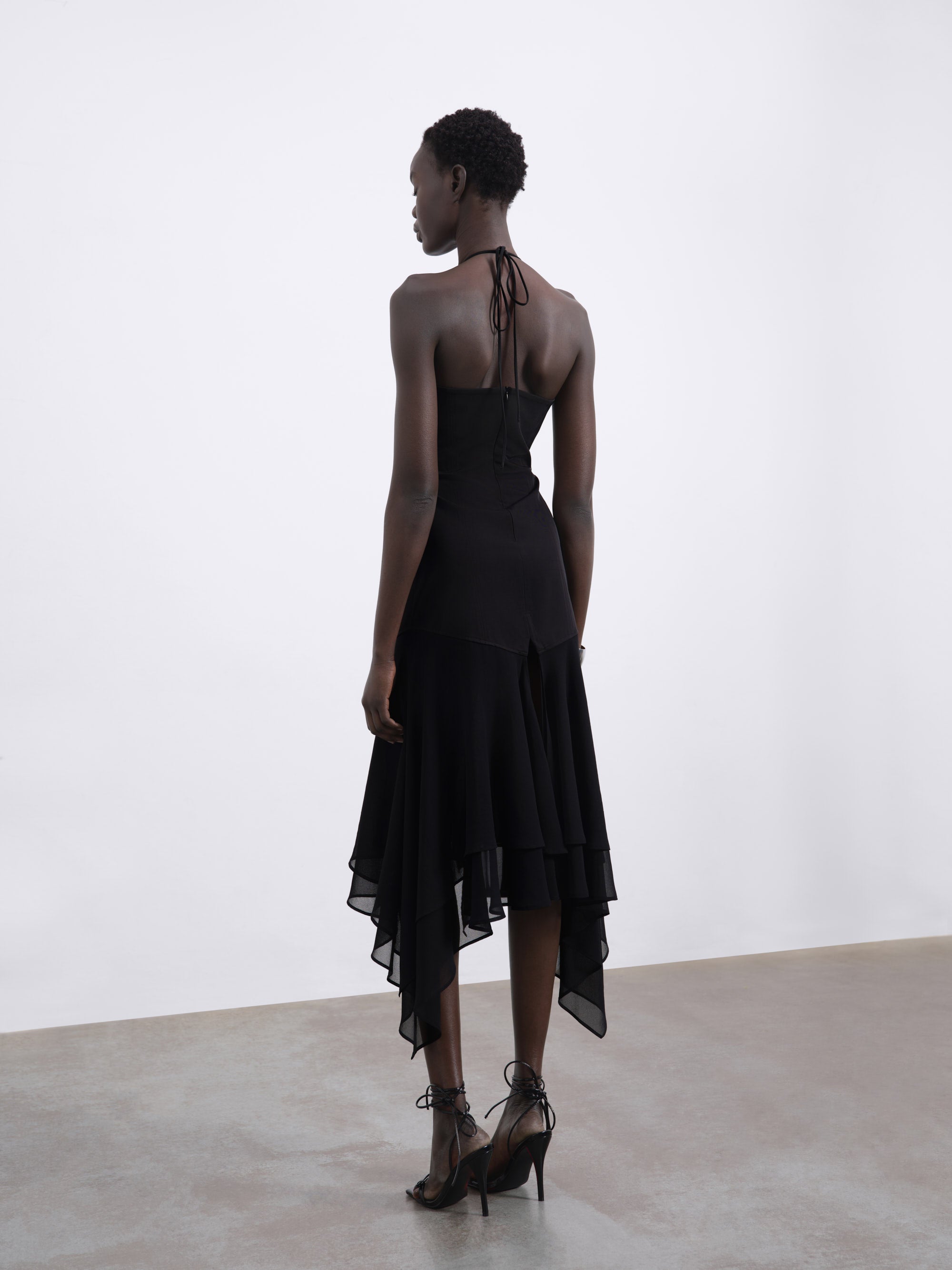 Caliste Handkerchief Hem Corset Dress