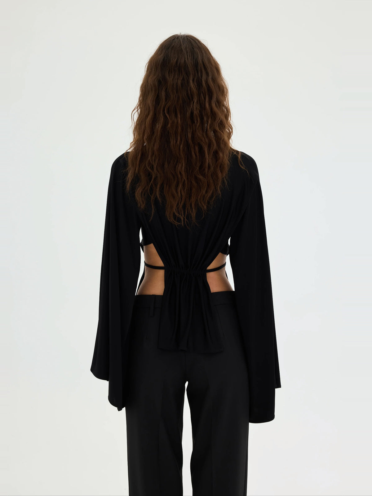 Delphine Seamless Open-Back Top