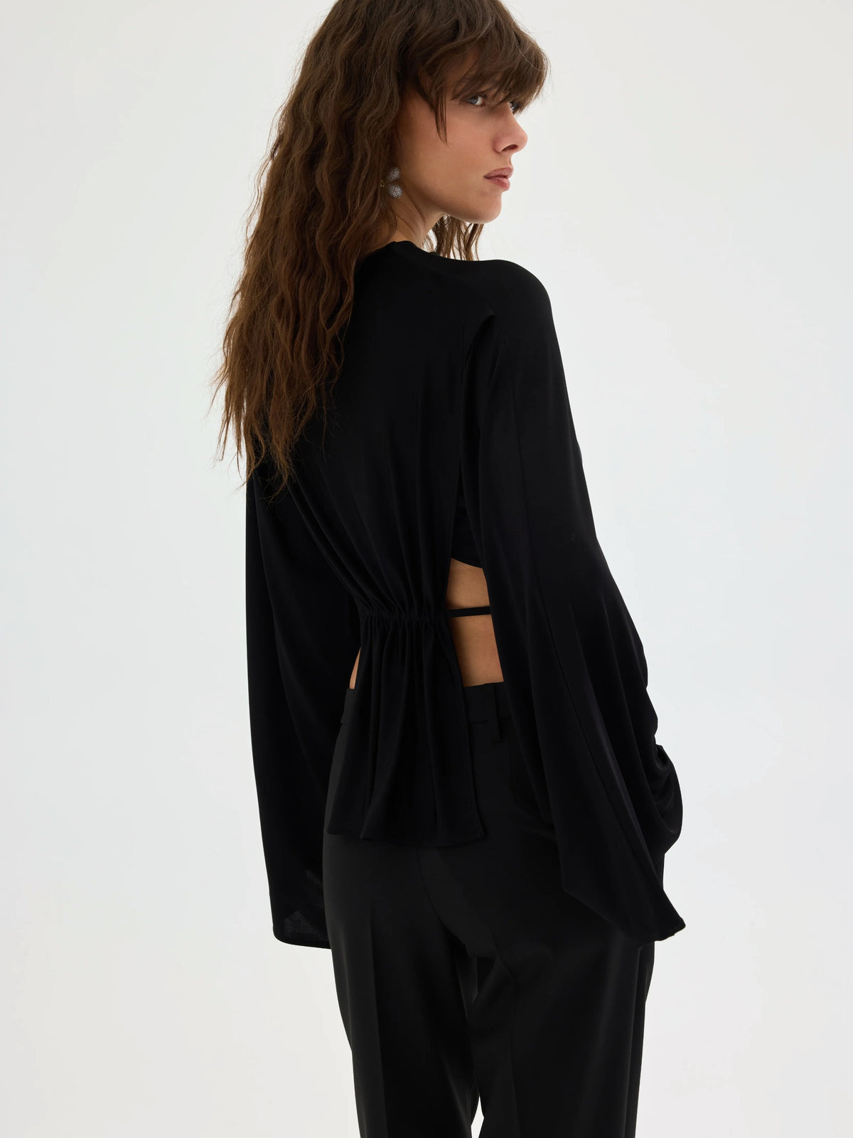 Delphine Seamless Open-Back Top