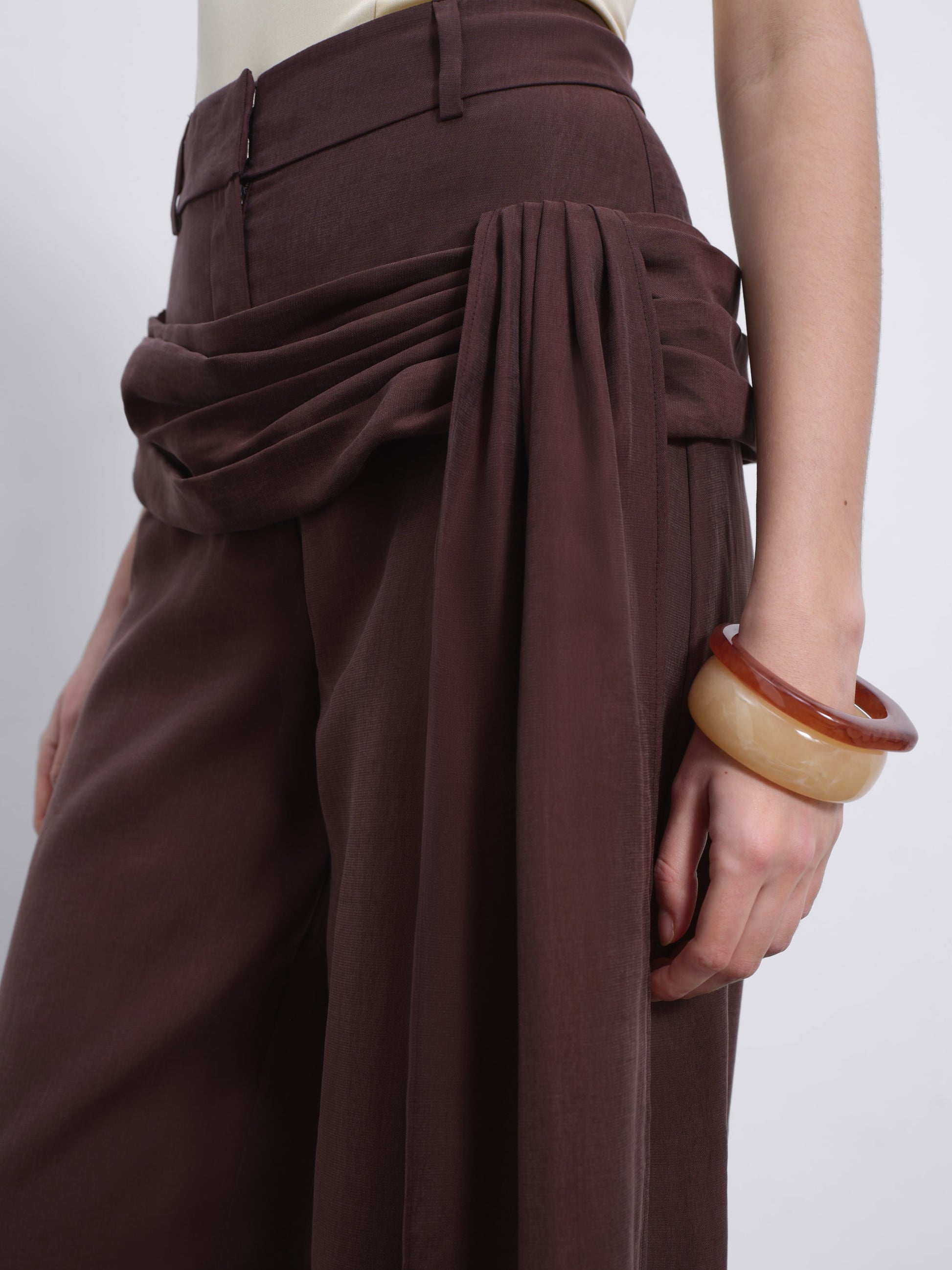 Helen Draped Tie Balloon Trousers