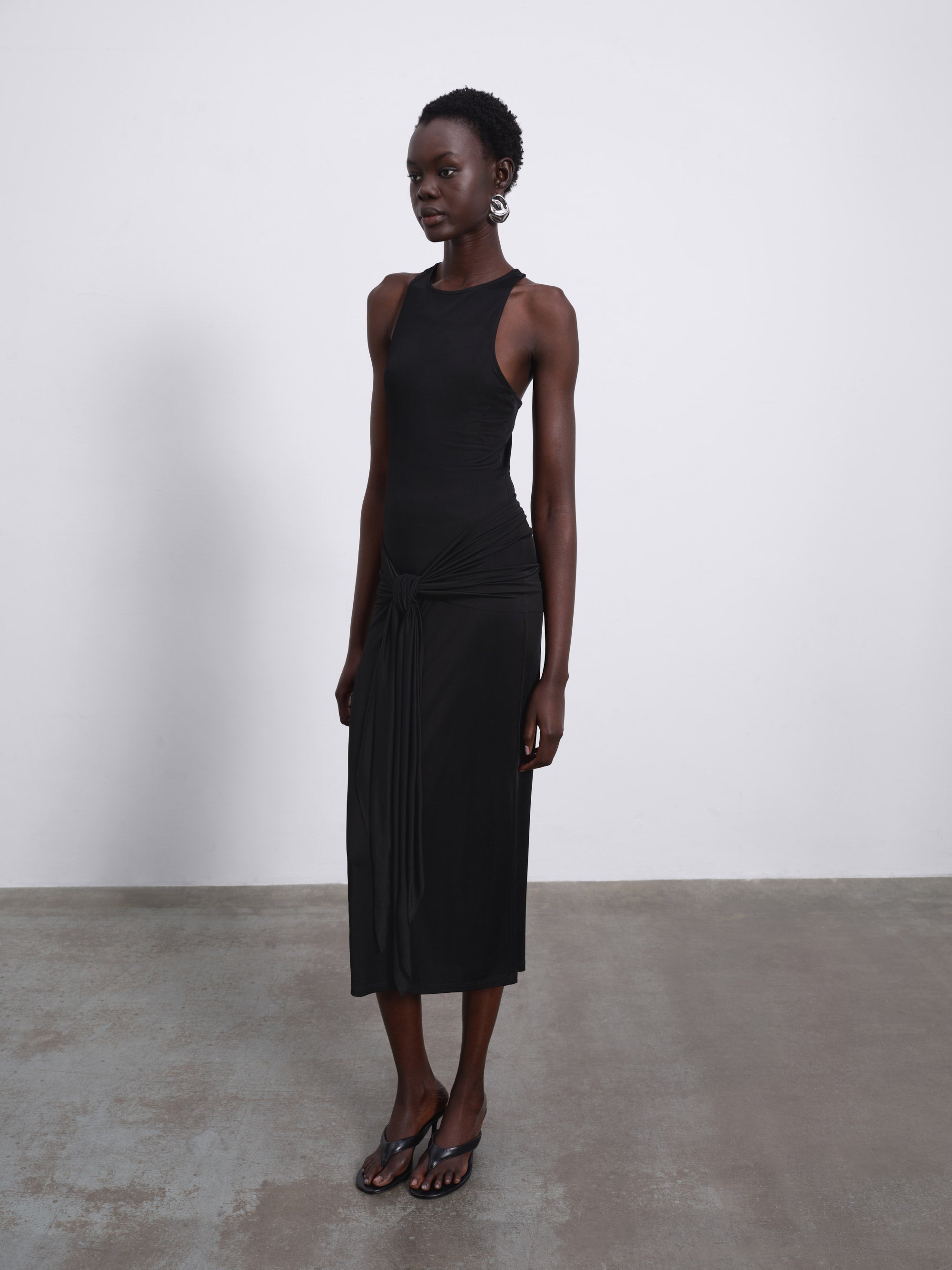 Kael Contour Tie Maxi Dress