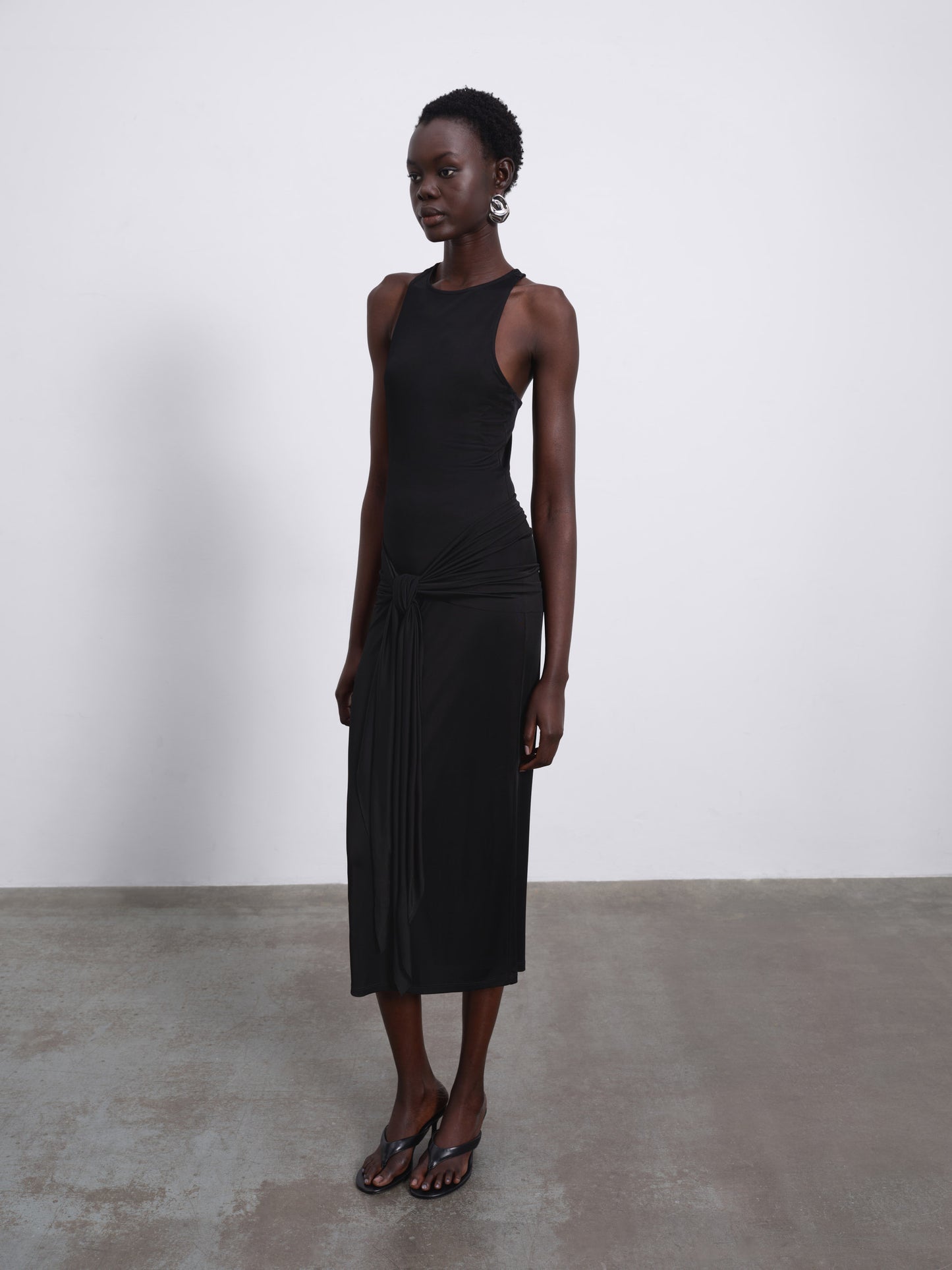Kael Contour Tie Maxi Dress