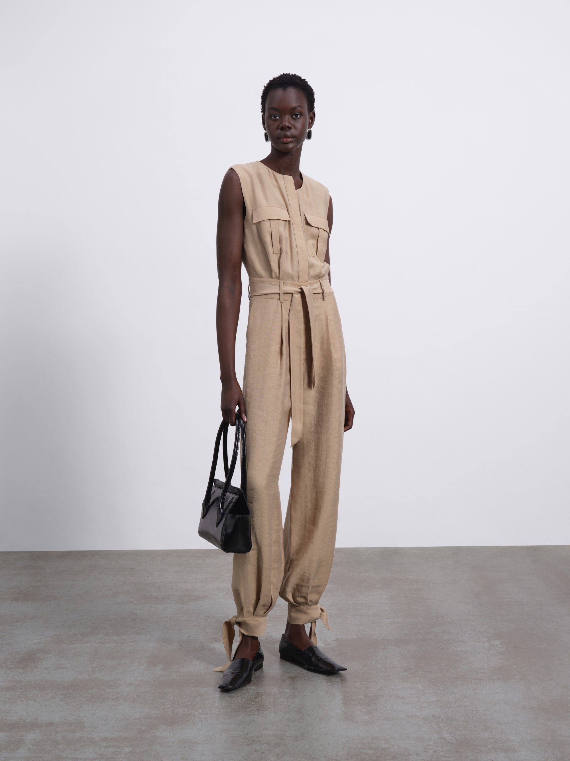 Loen Asymmetric Balloon Jumpsuit