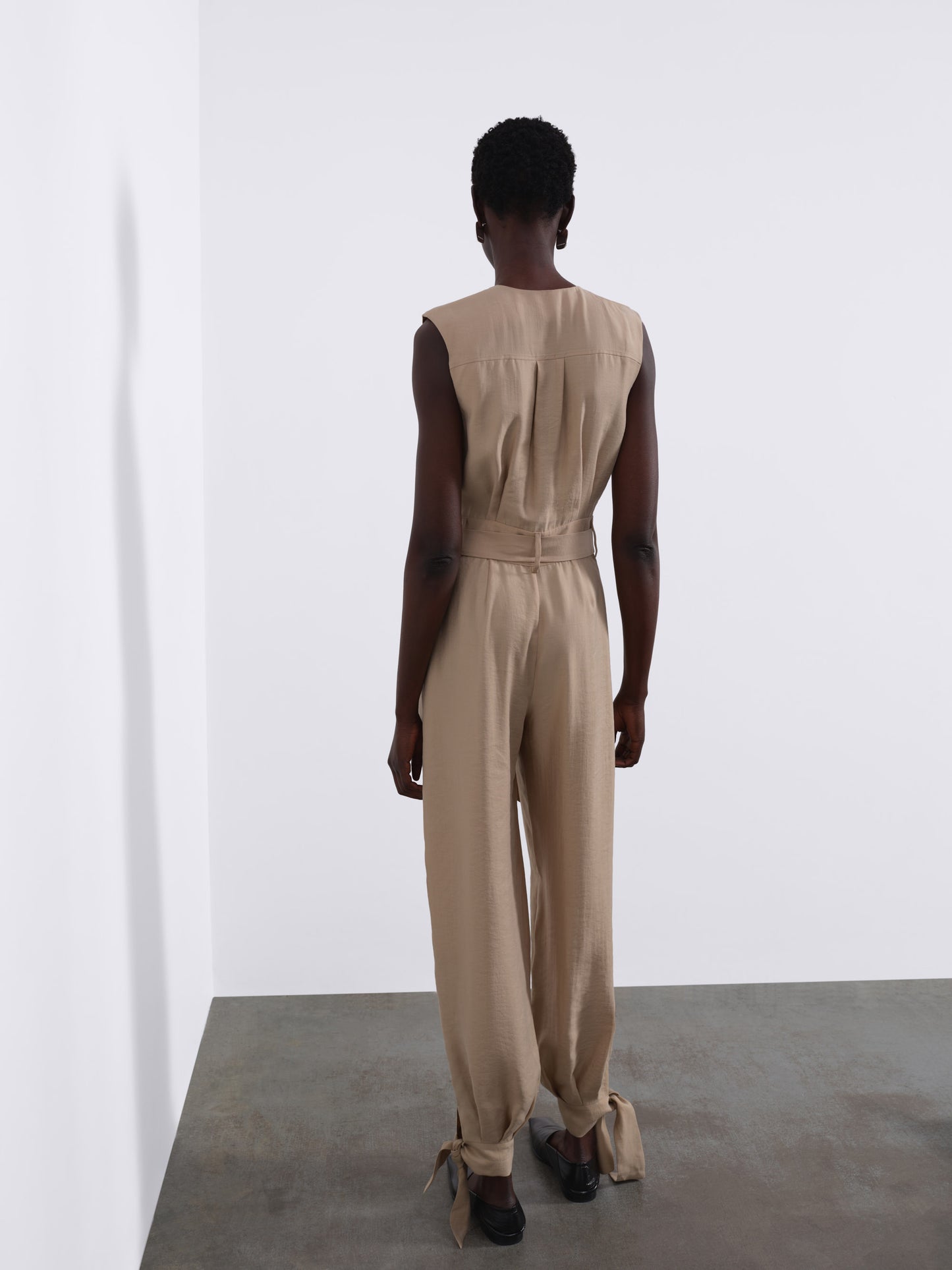 Loen Asymmetric Balloon Jumpsuit