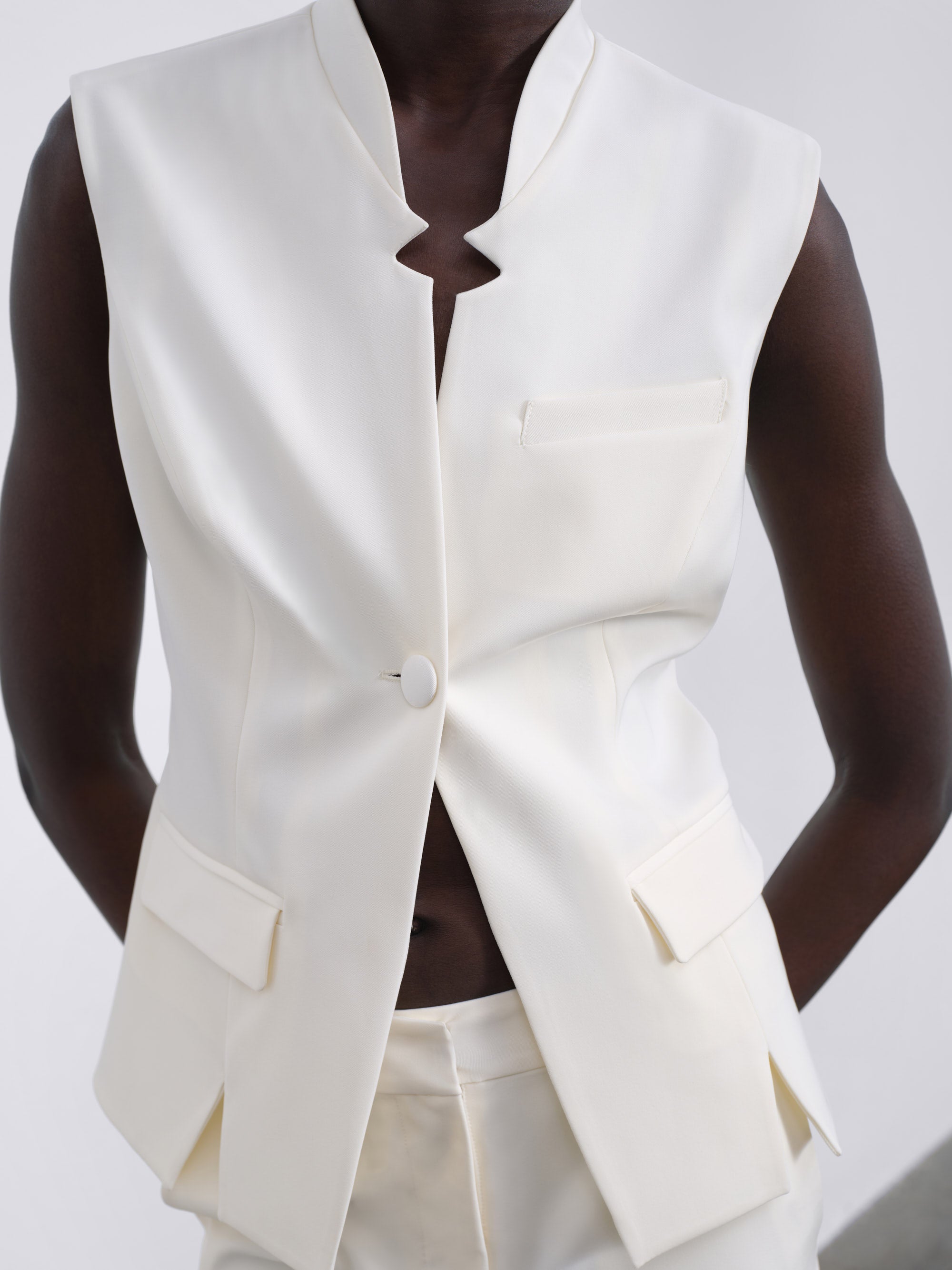 Lora Snip Detail Vest