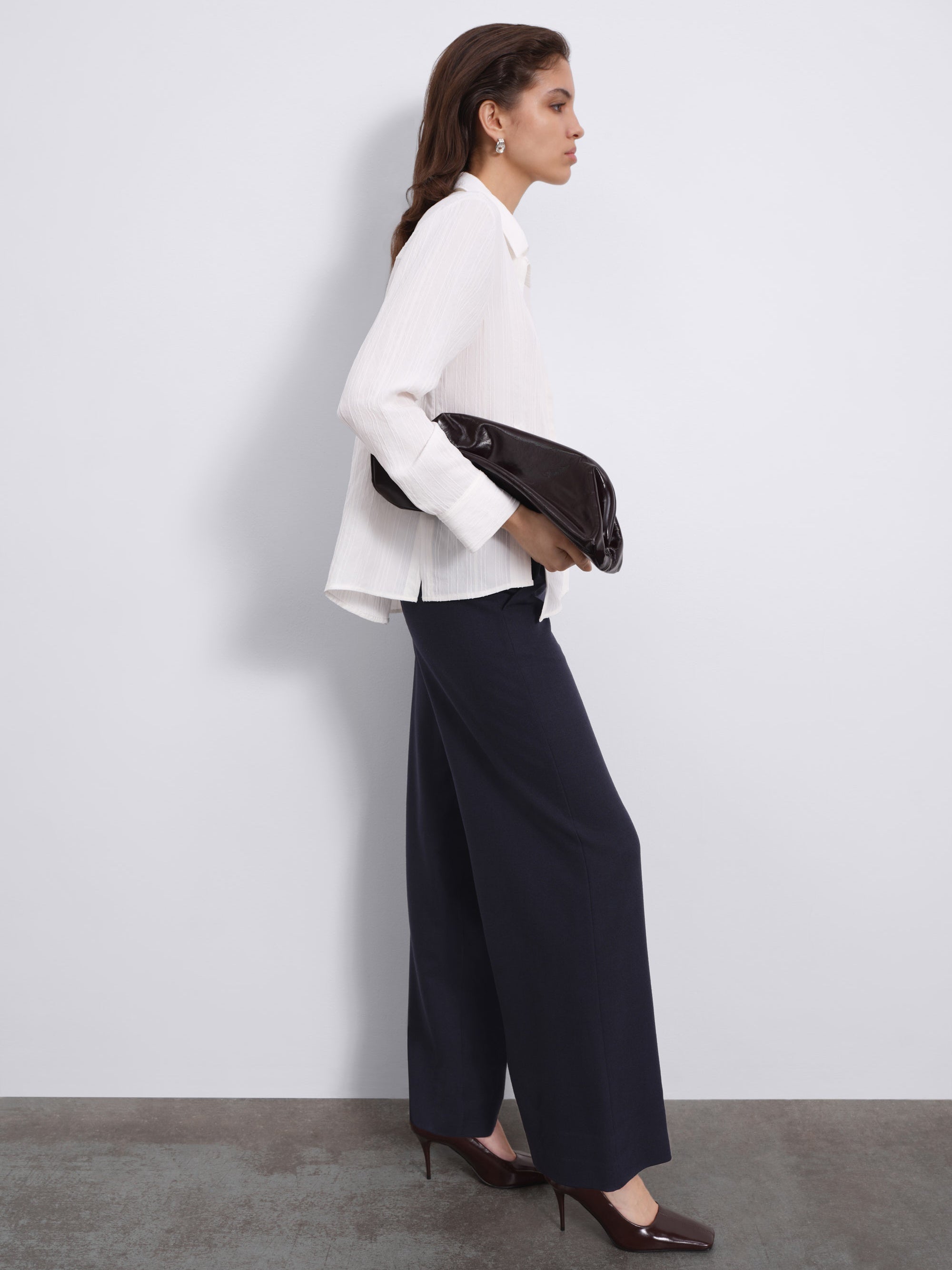 Lorin Asymmetric Stripe Shirt