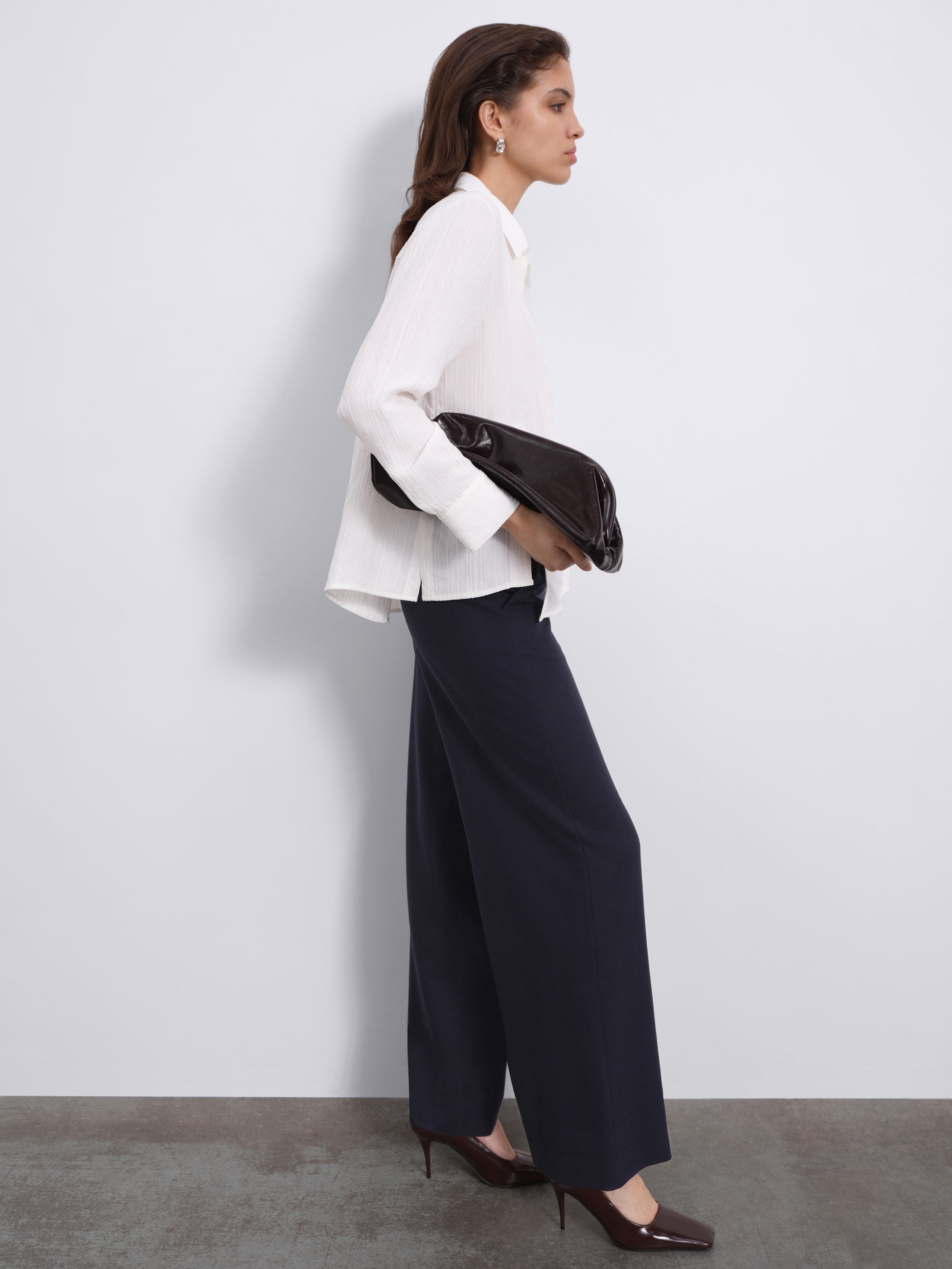 Lorin Asymmetric Stripe Shirt