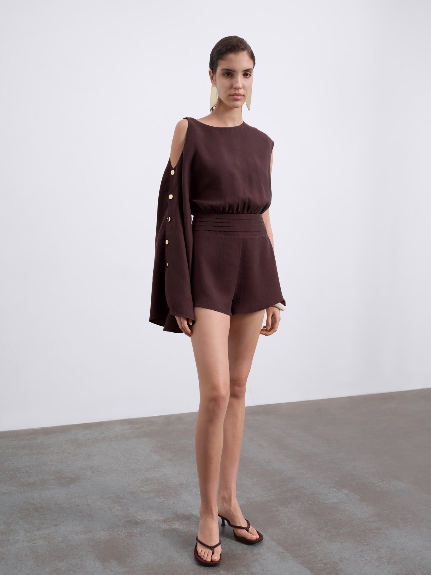 Mael One-Shoulder Mini Playsuit