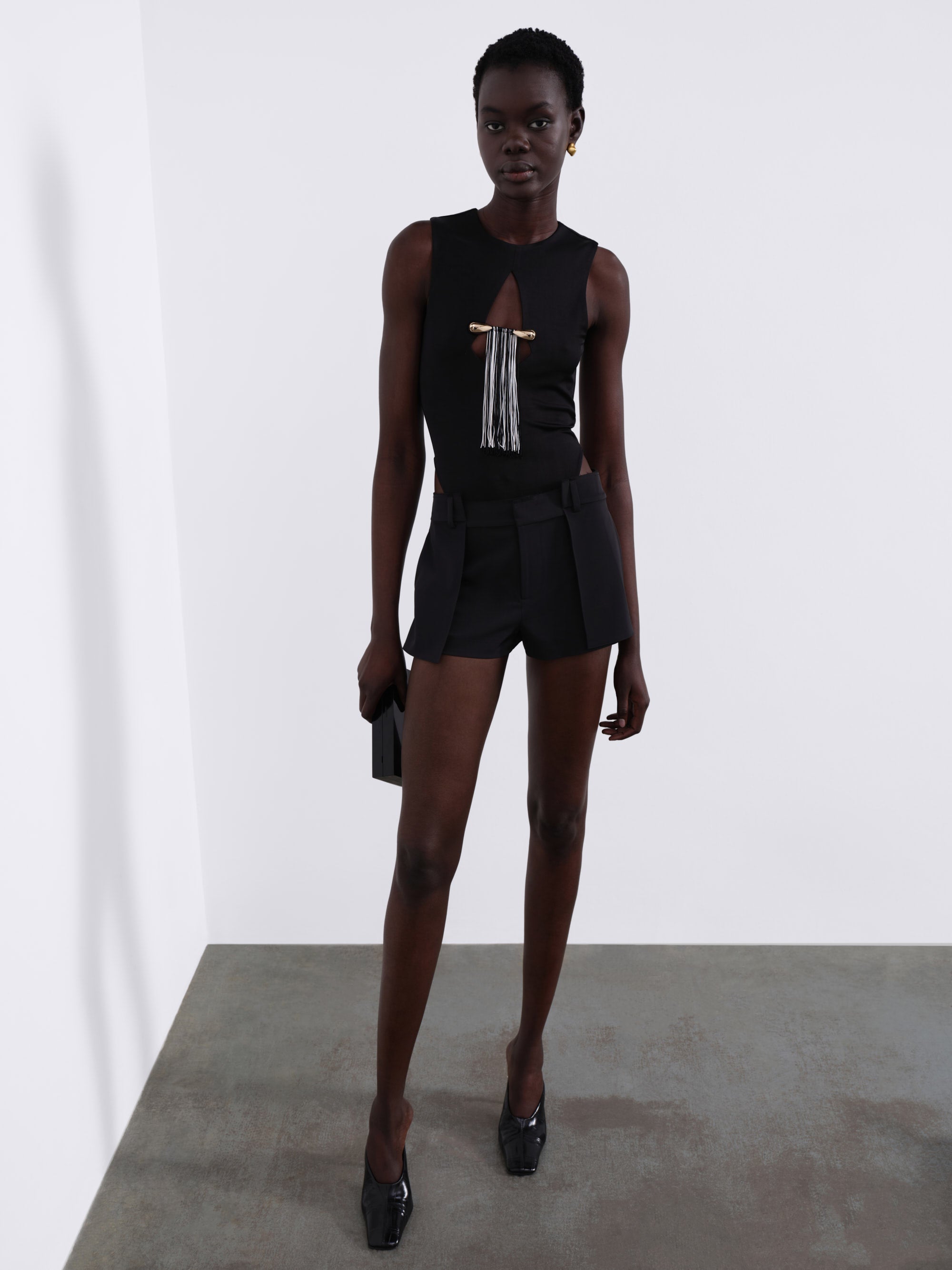 Nina Fringed Knit Bodysuit