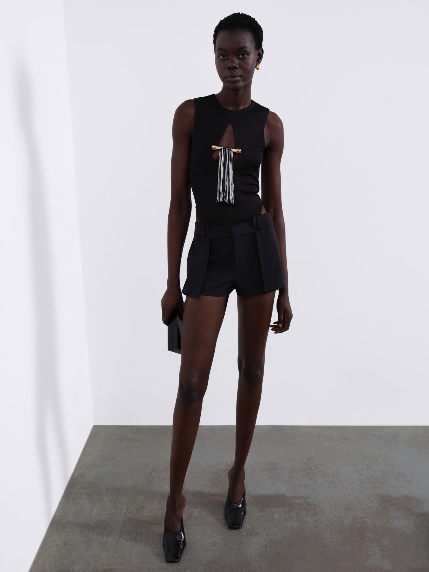 Nina Fringed Knit Bodysuit