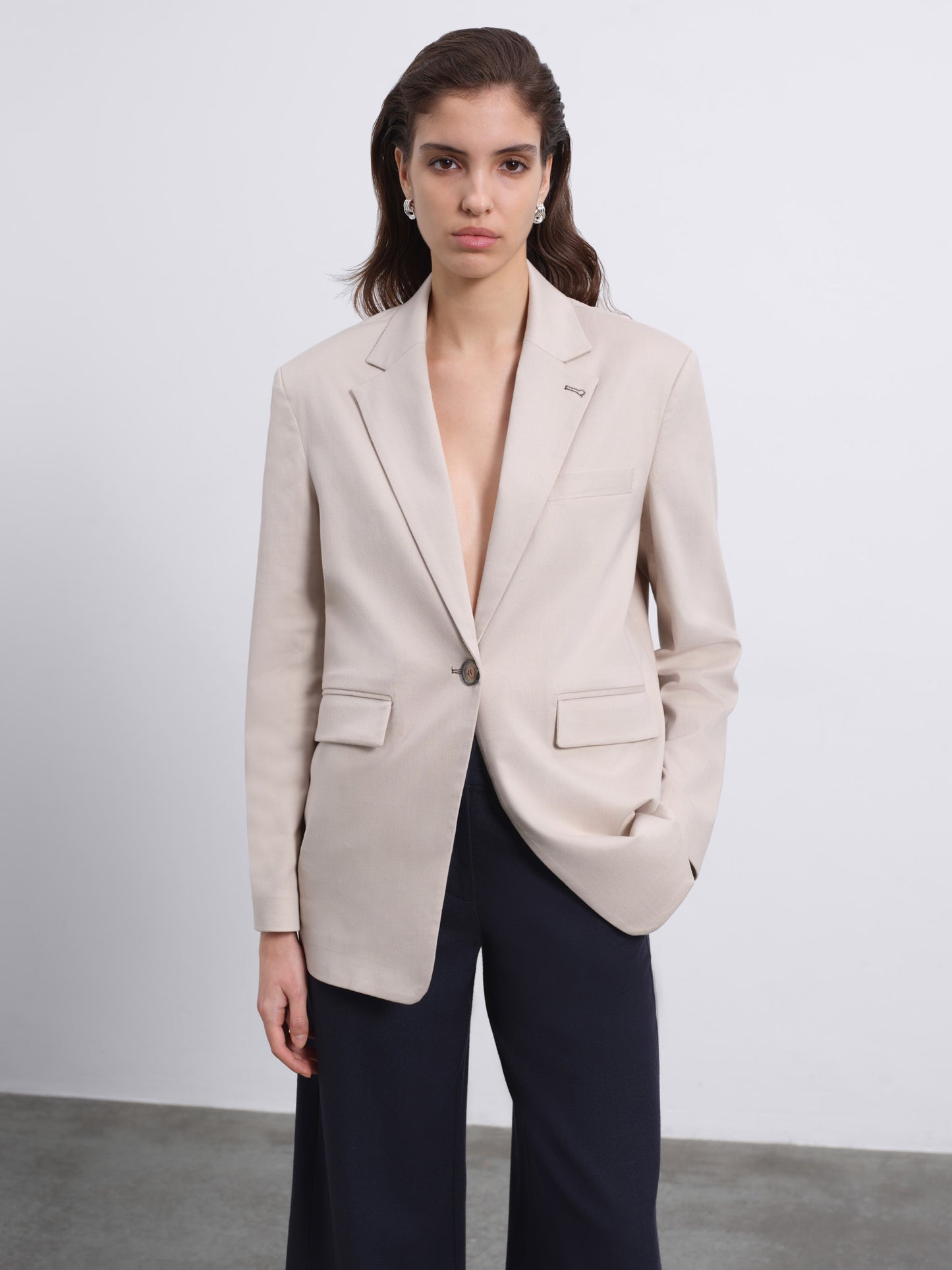 Noema One-Button Oversized Blazer