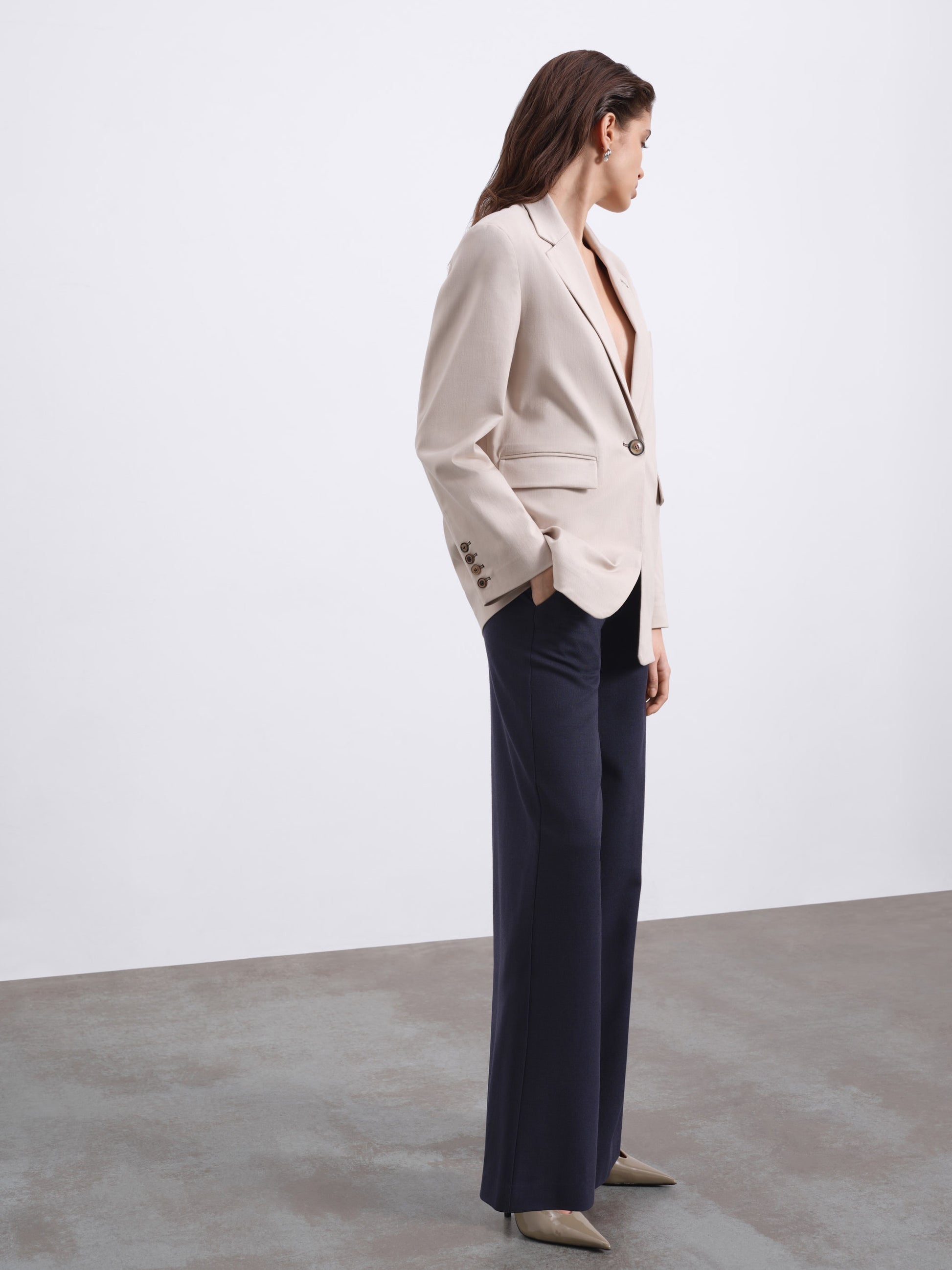 Noema One-Button Oversized Blazer