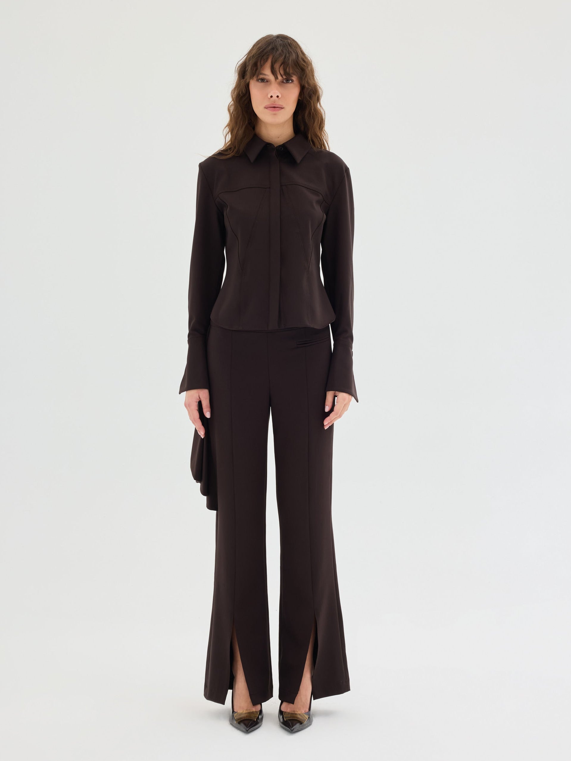 Rielle Handkerchief-Detail Trousers