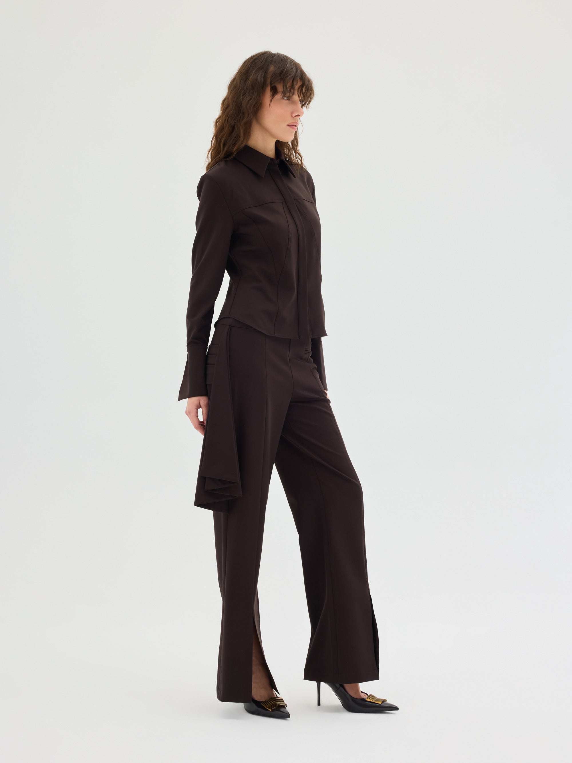 Rielle Handkerchief-Detail Trousers