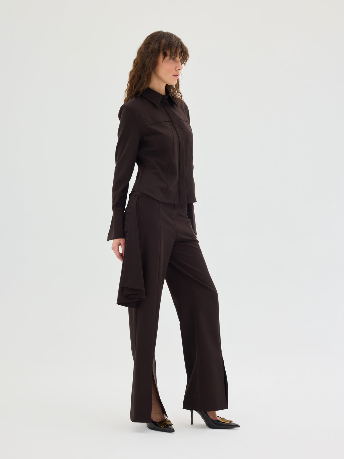 Rielle Handkerchief-Detail Trousers