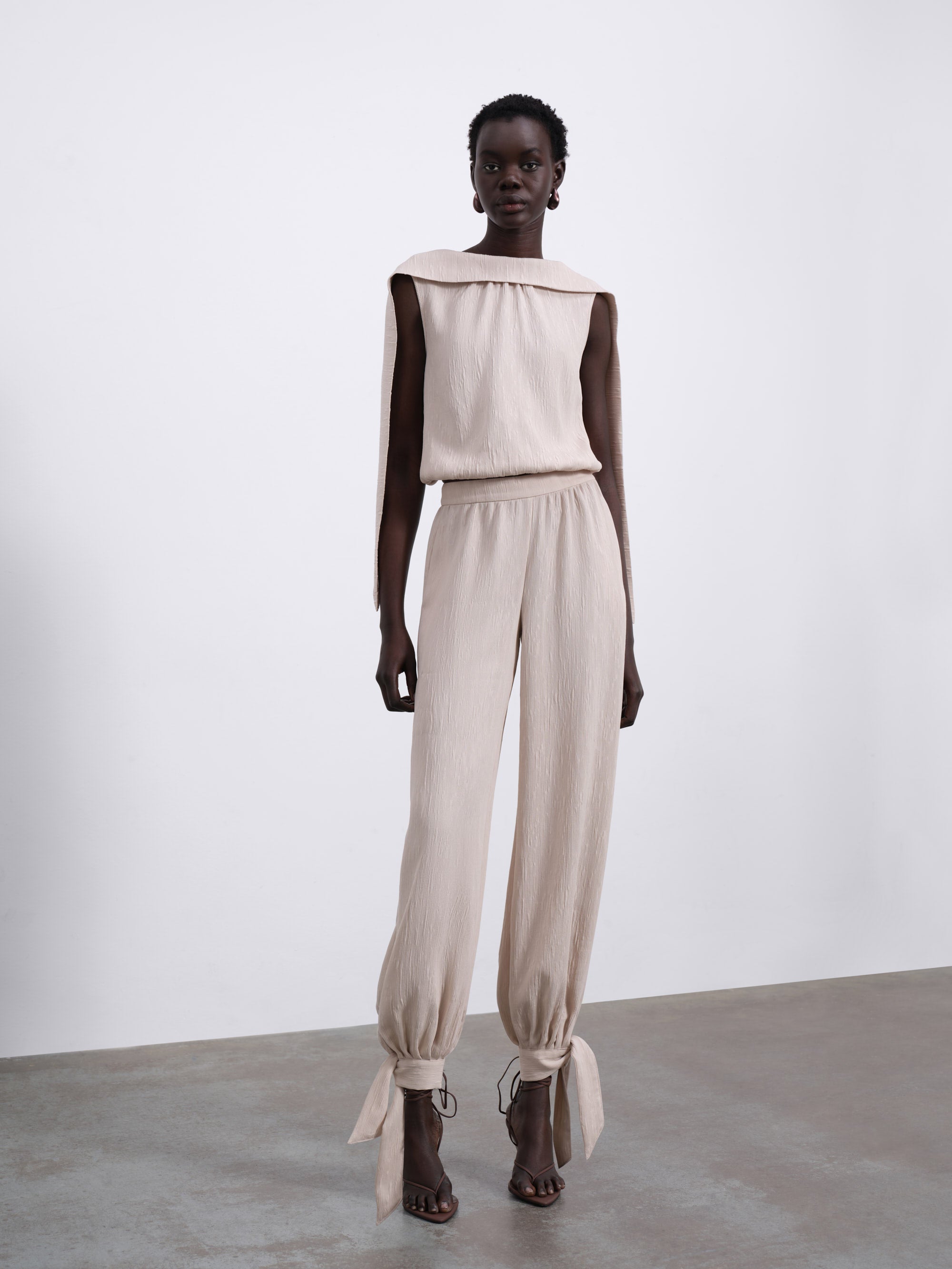 Selis Textured Baloon Trousers