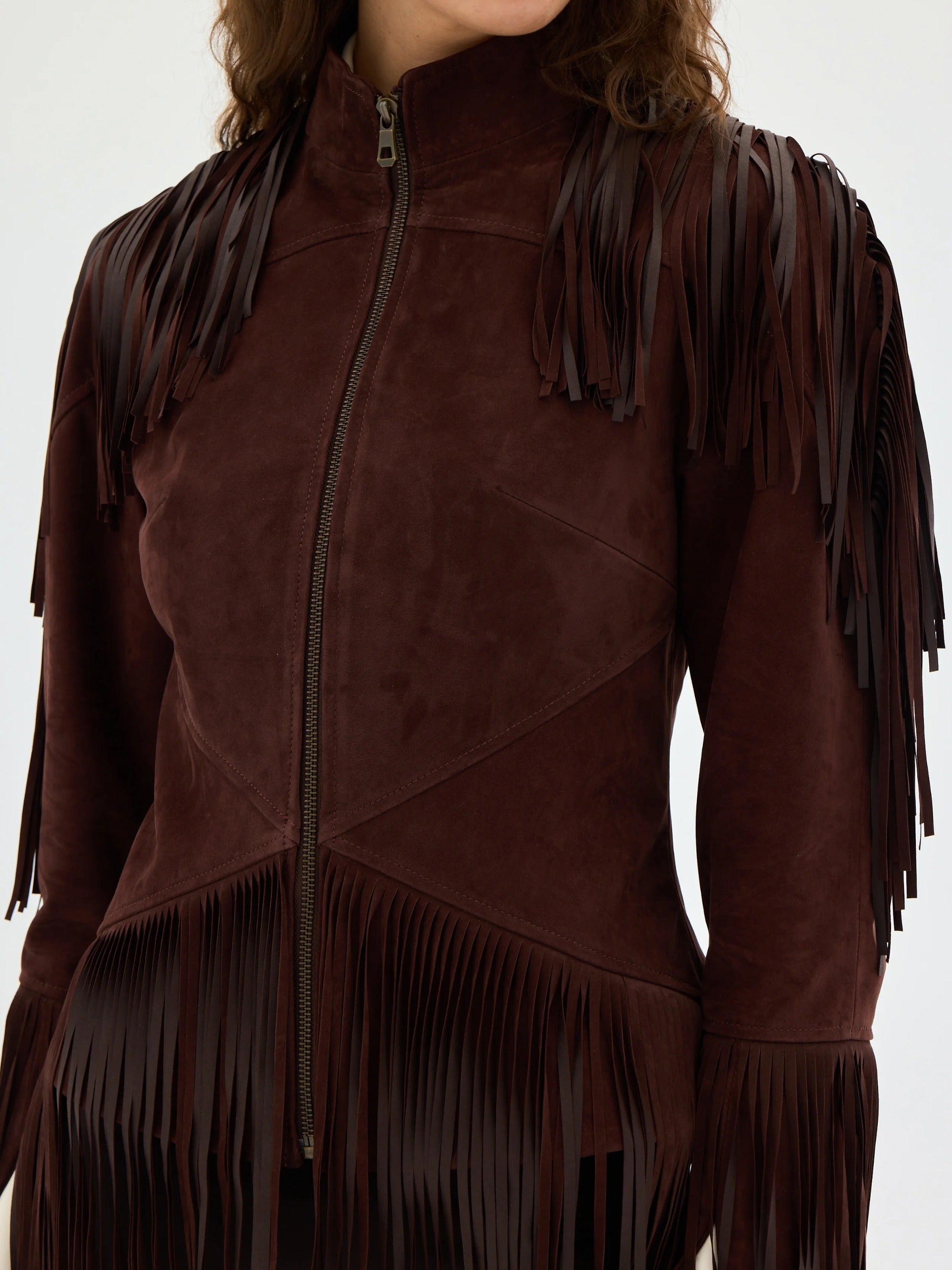 Zeya Fringed Sculpt Jacket