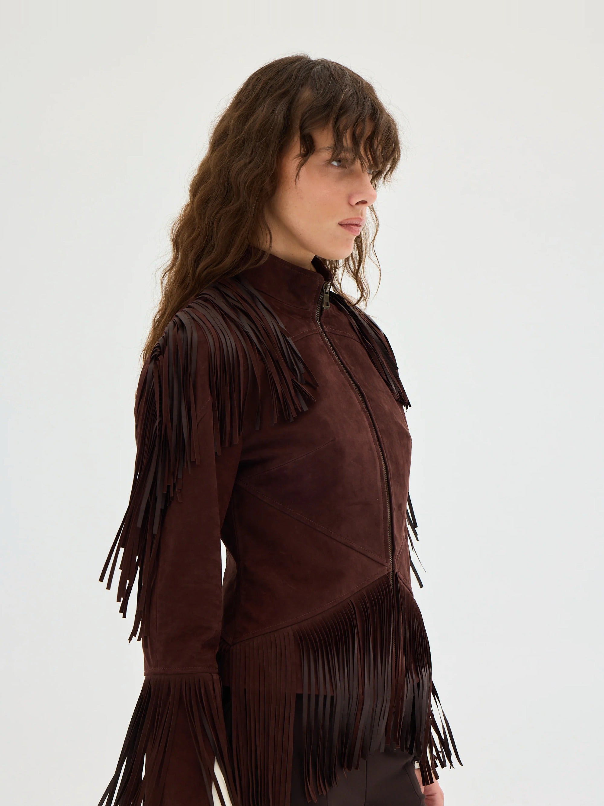 Zeya Fringed Sculpt Jacket