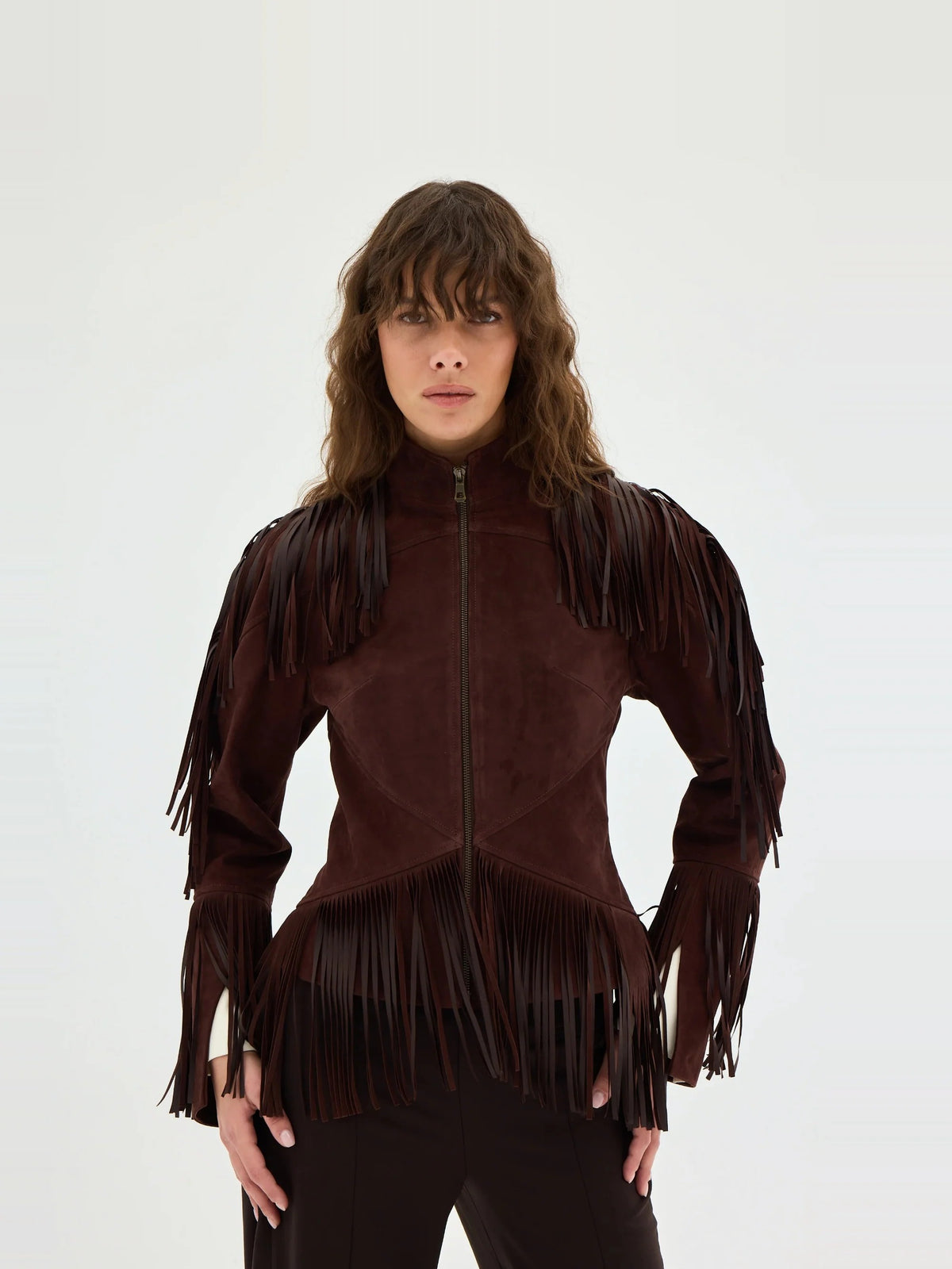 Zeya Fringed Sculpt Jacket